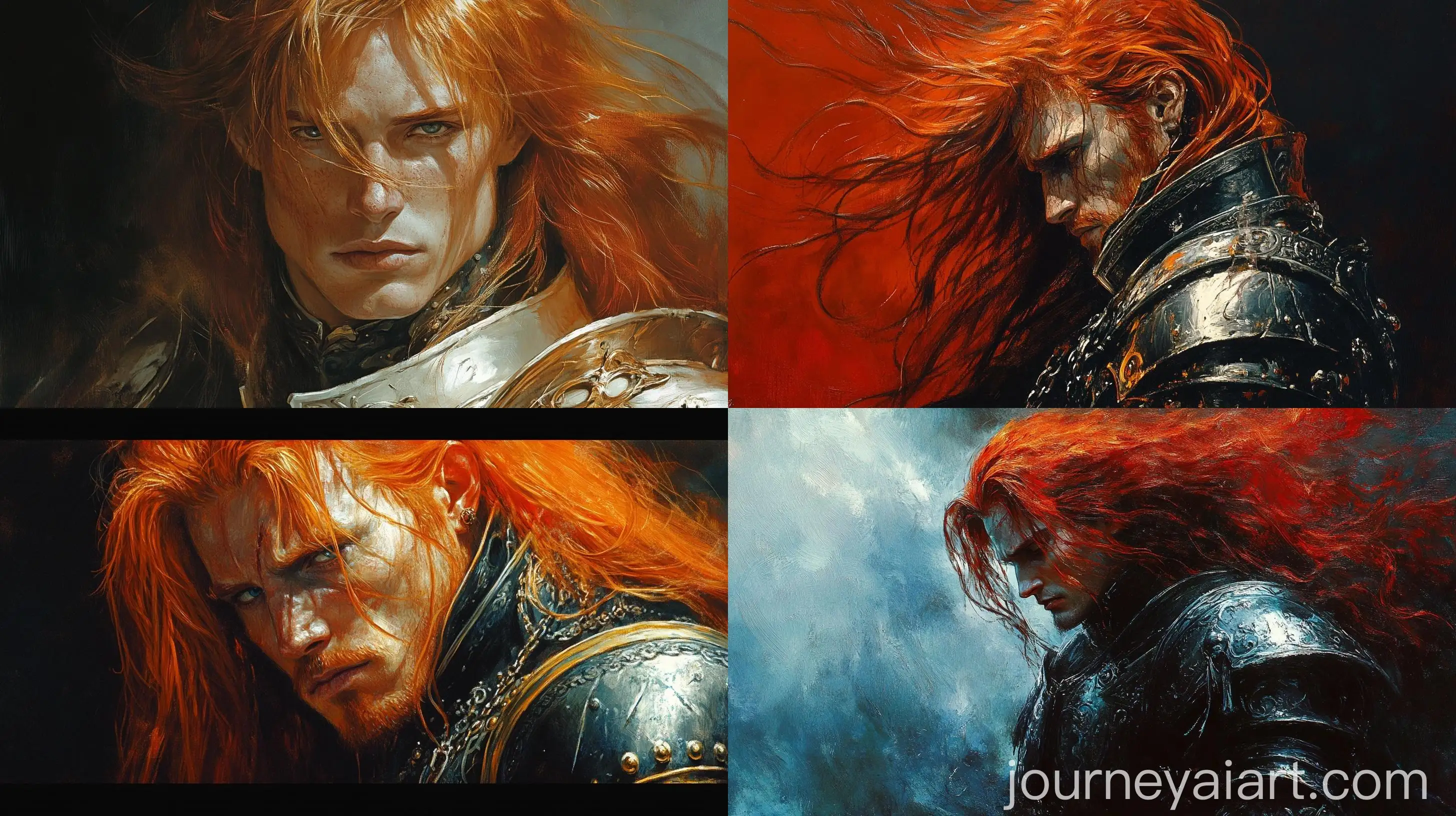 Epic-Dark-Fantasy-Portrait-of-a-Redheaded-Knight-in-Gothic-Armor