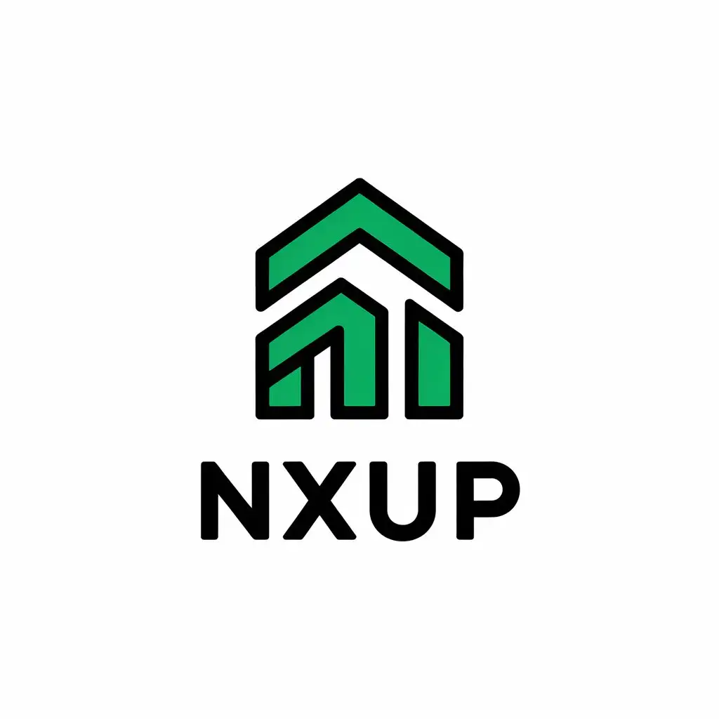 LOGO Design for NXUP Vector with English Text and Modern Technology Industry Theme