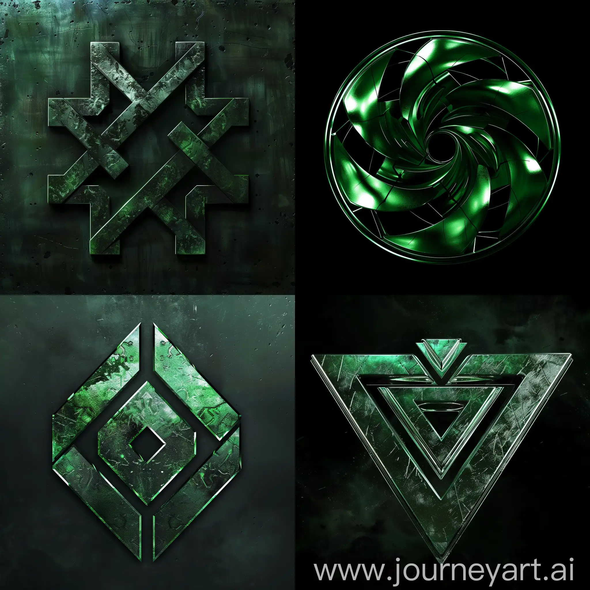 Innovative-Green-Metallurgy-Logo-Design-Featuring-EcoFriendly-Elements