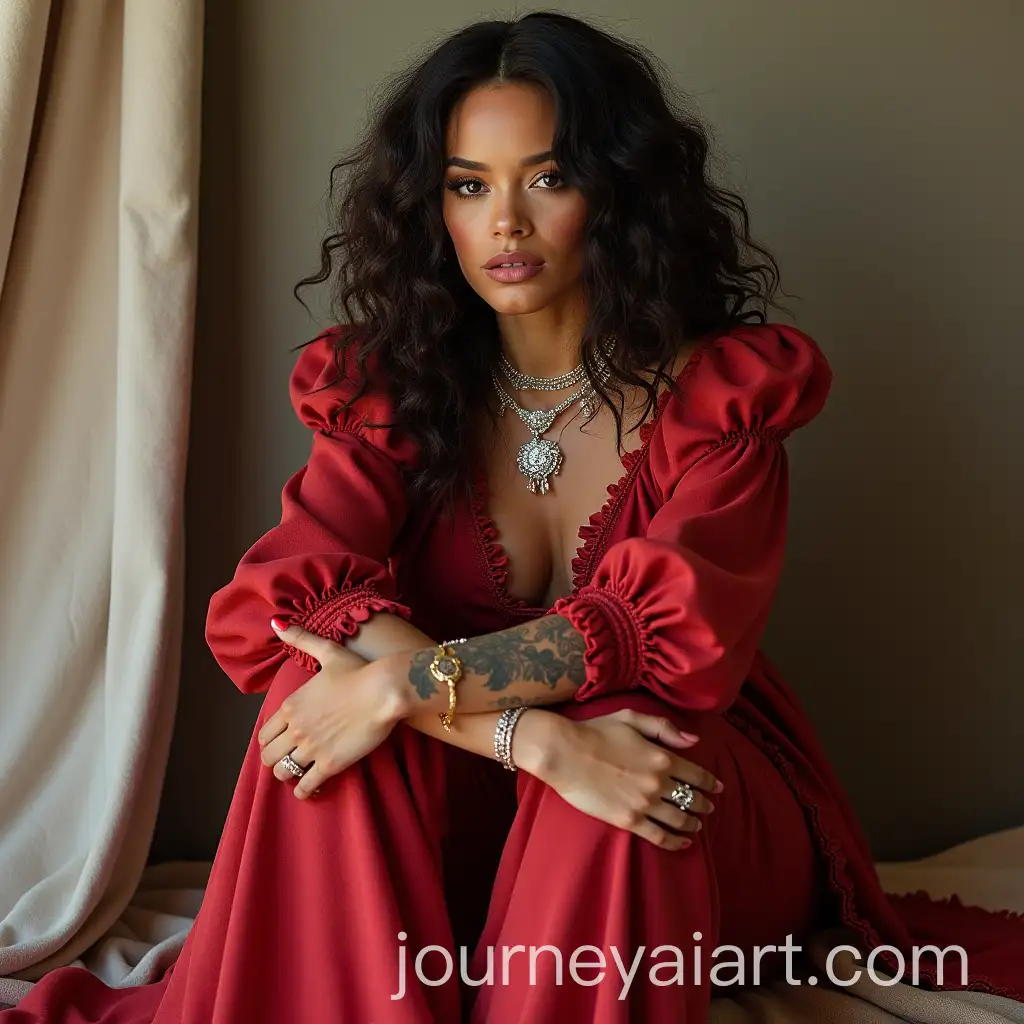 Rihanna-Stylish-Portrait-in-Artistic-Style