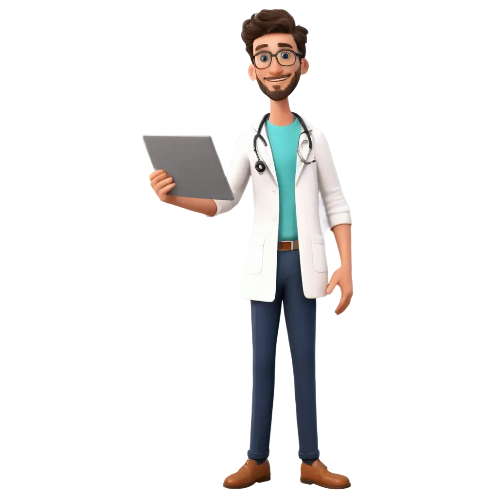 Cartoon-Doctor-PNG-Image-HighQuality-Transparent-Format-for-Versatile-Use