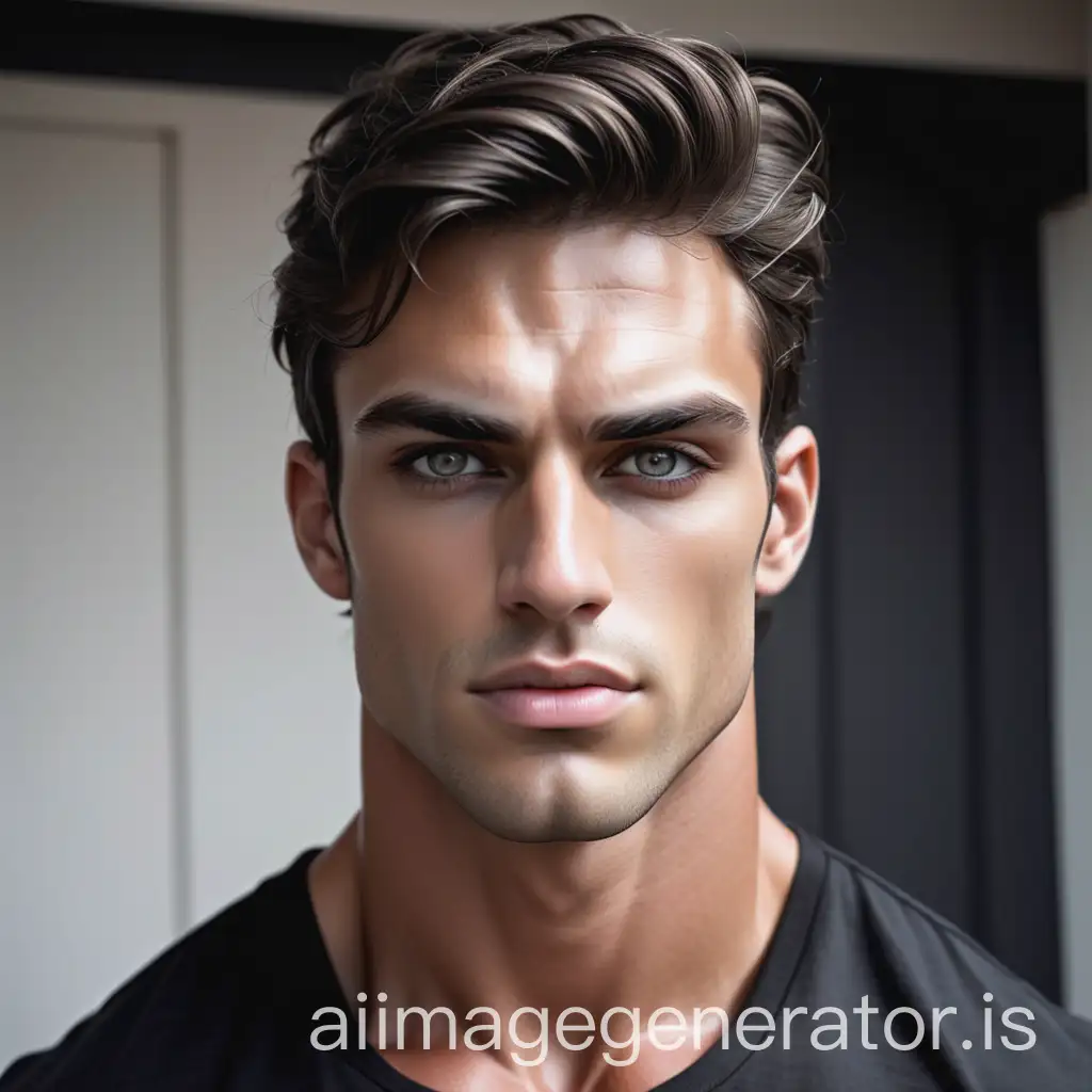 Athletic-GreekAI-Image-Expansion-God-with-Gray-Eyes-in-Black-Shirt