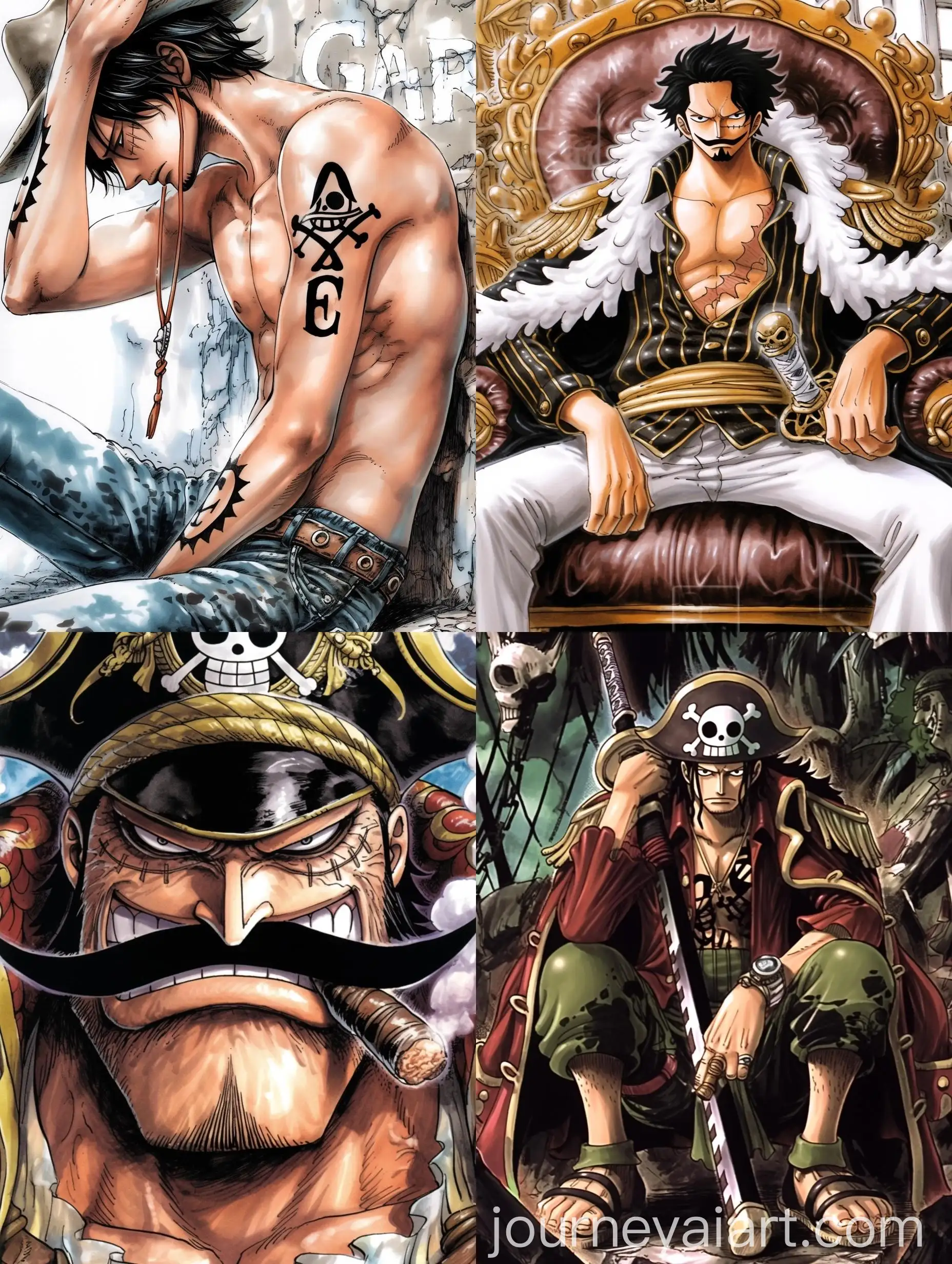 Pirate-Man-Character-Watercolor-Painting-from-Manga-One-Piece