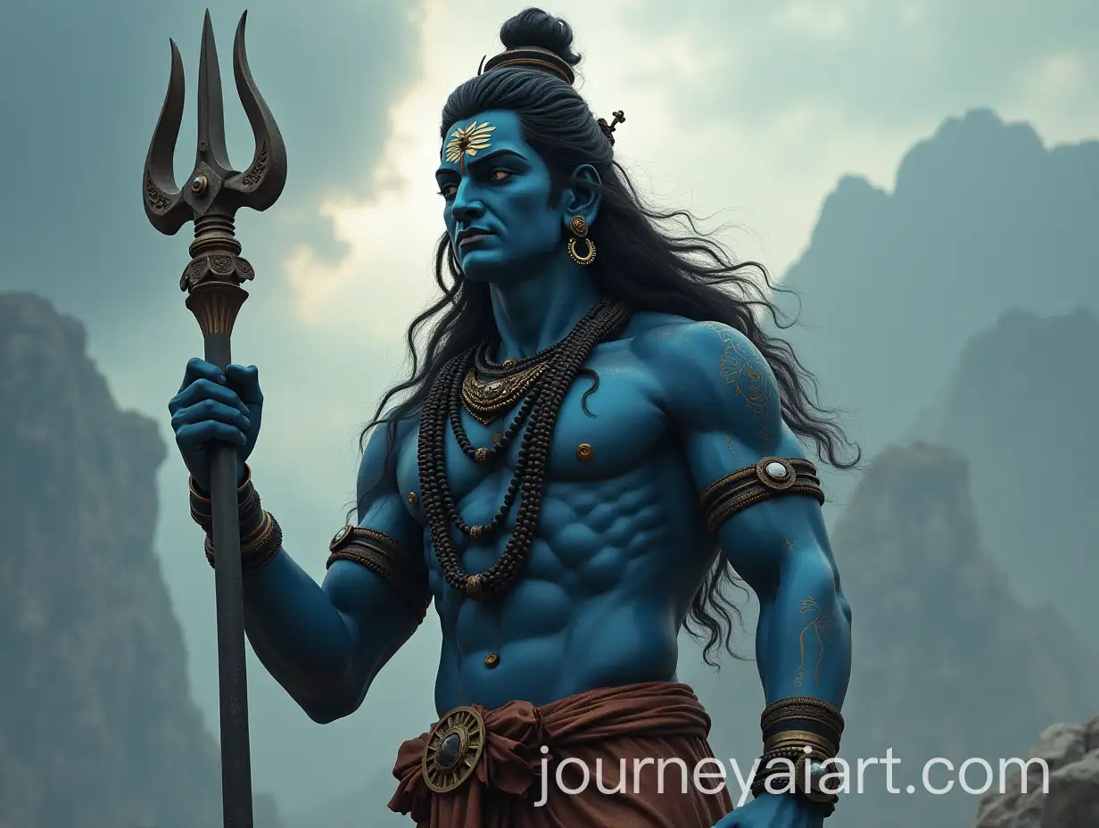 Majestic-Lord-Shiva-in-Divine-Meditation-Amidst-Serene-Landscape