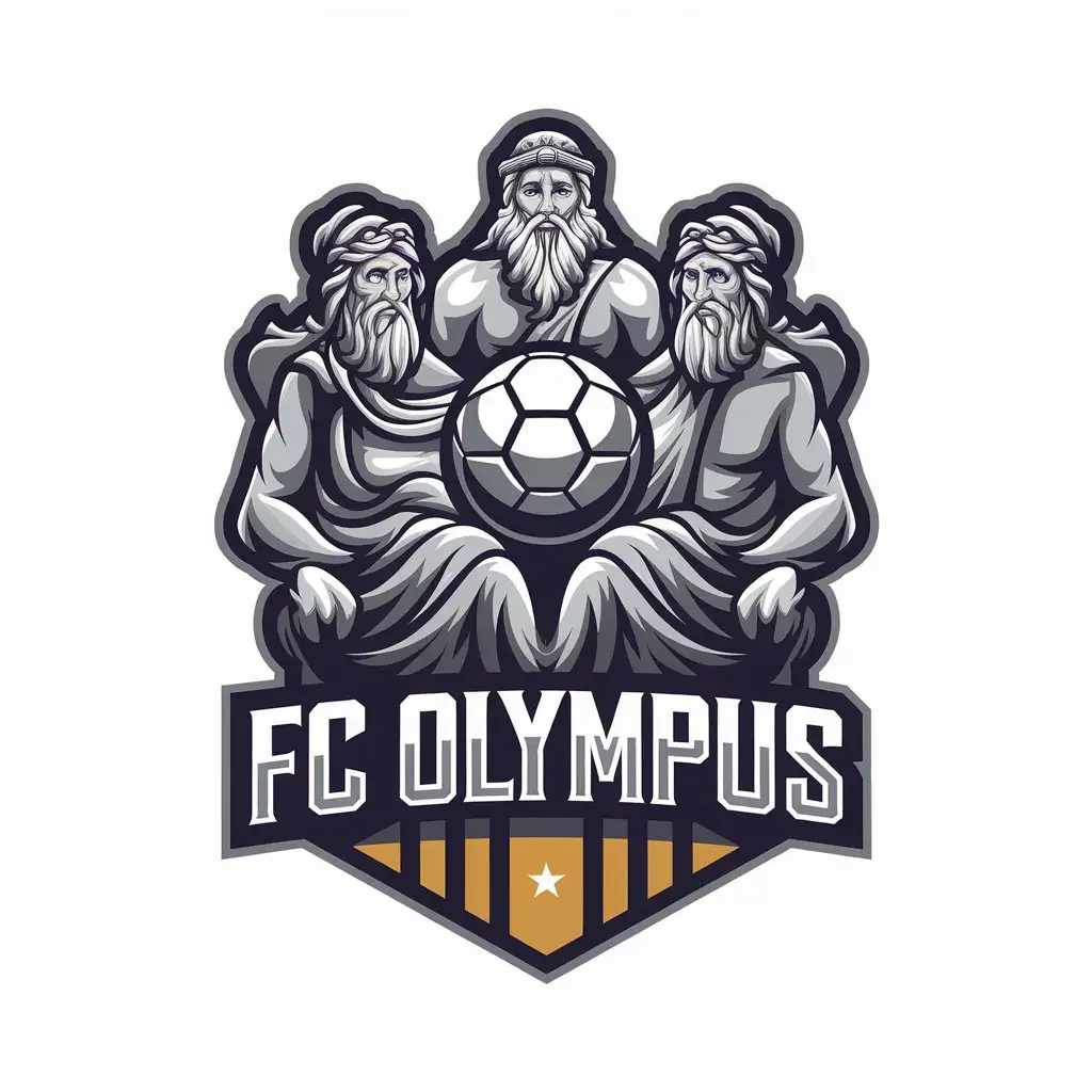 LOGO-Design-for-FC-Olympus-Gods-Sitting-Around-the-Ball