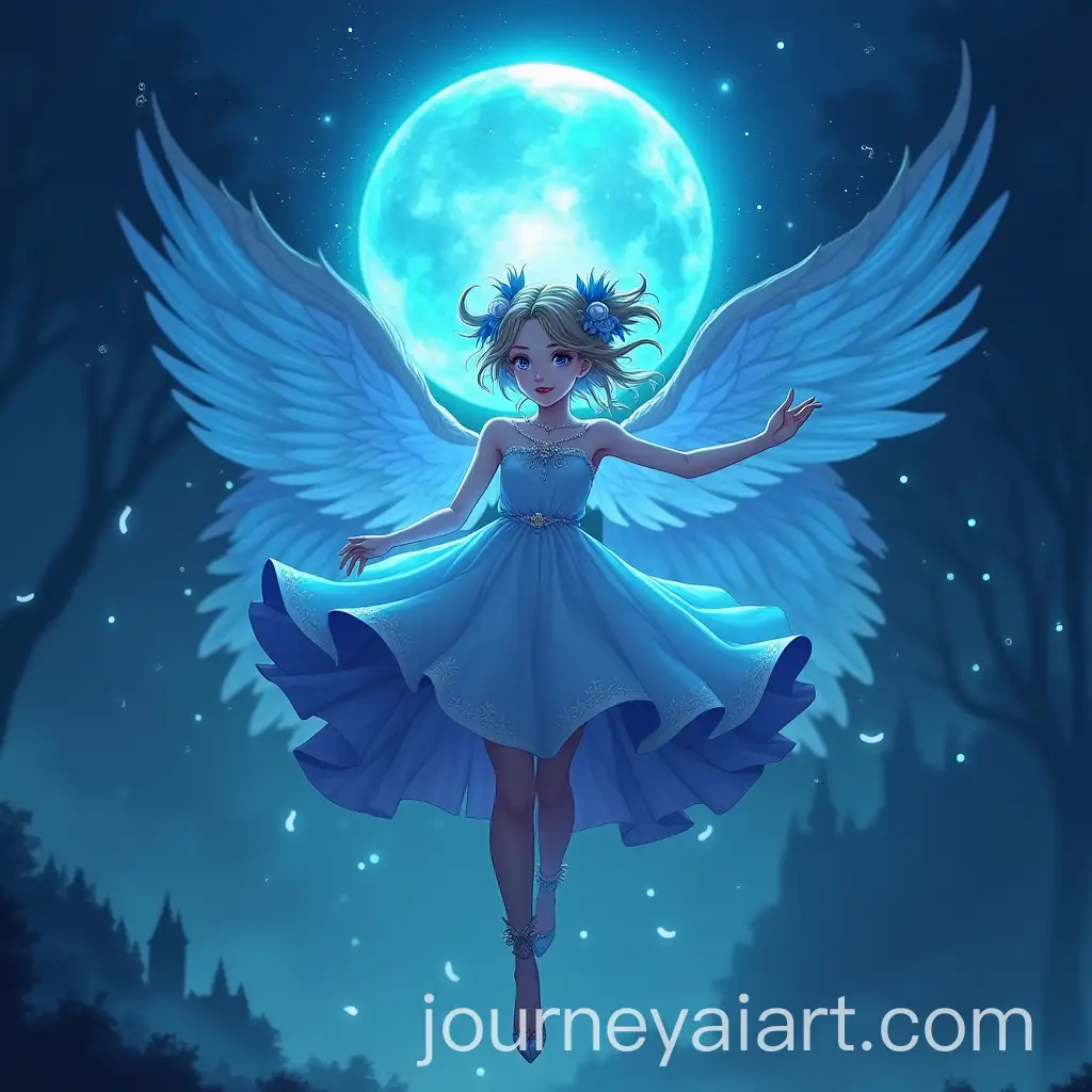 Enchanted-Girl-Floating-with-Glowing-Blue-Ball-in-Fantasy-Anime-Style
