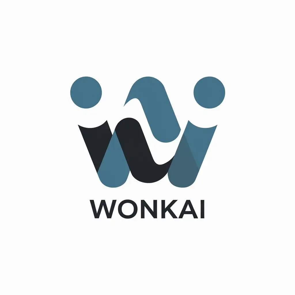 LOGO Design for WonkAi Vector Logo Featuring WAi Letters for Political Industry