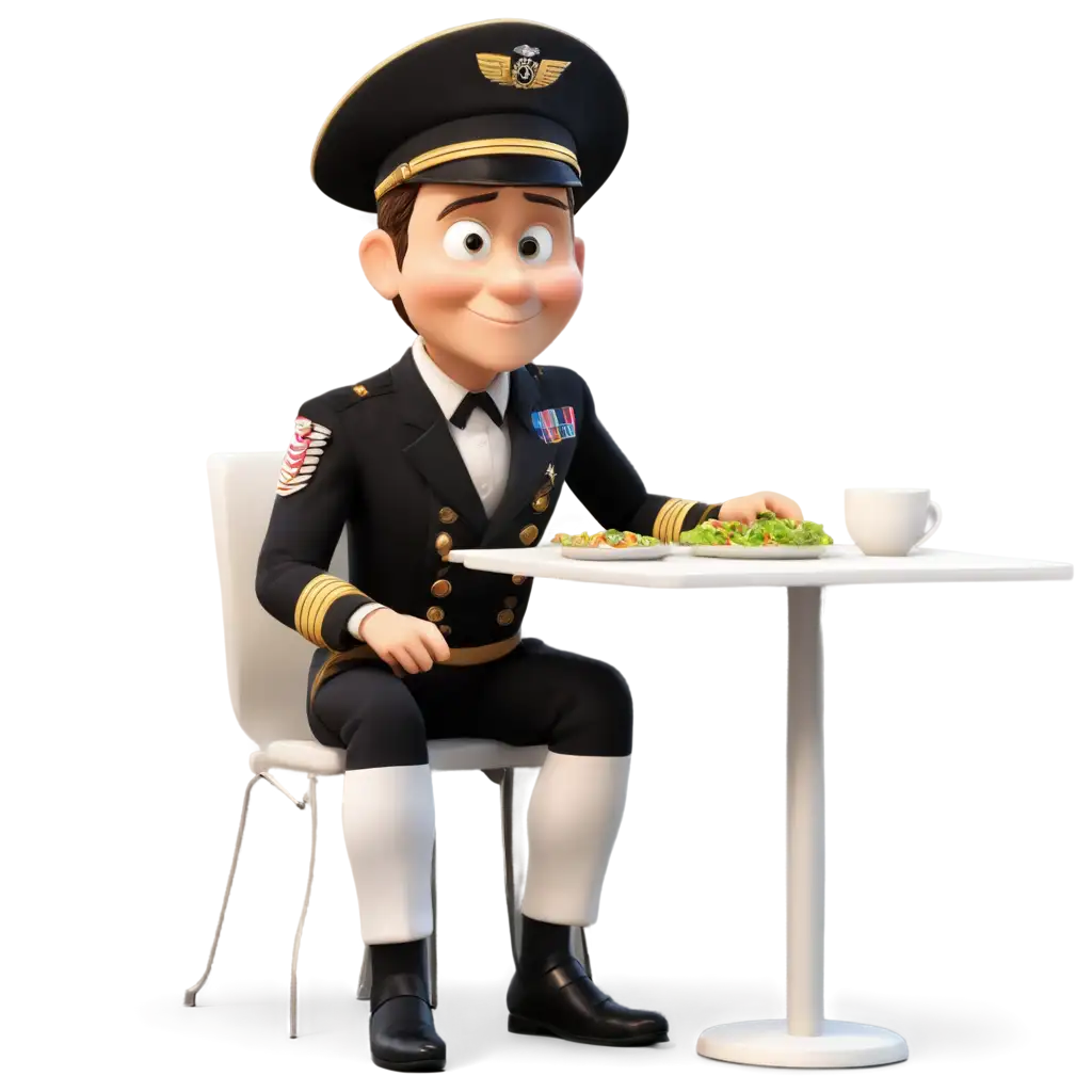 Animated-Admiral-Eating-at-a-Table-PNG-Image-Creation-for-Visual-Clarity