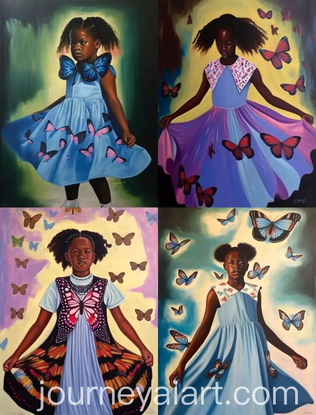 Portrait-of-a-Girl-in-a-Butterfly-Dress-by-Louella-Pettway
