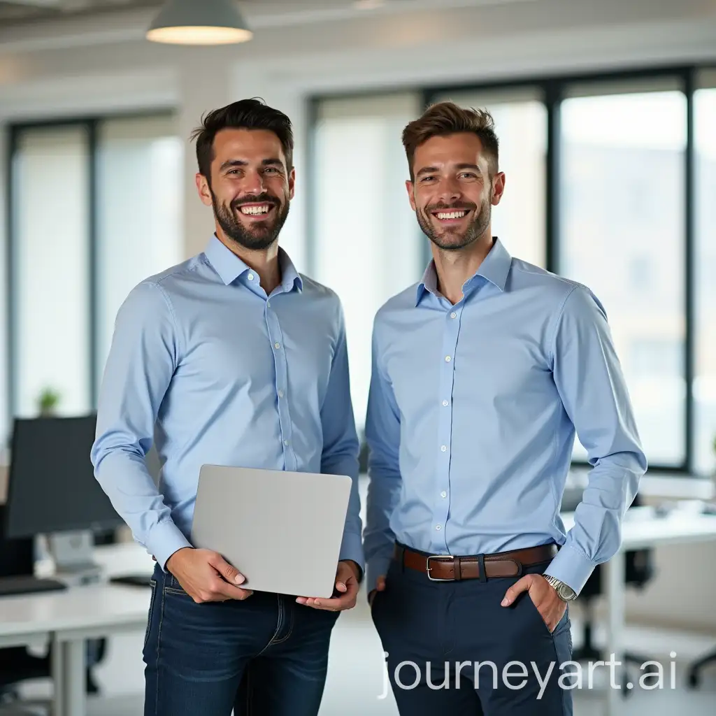 Young-Businessmen-Collaborating-in-a-Modern-Office-Setting