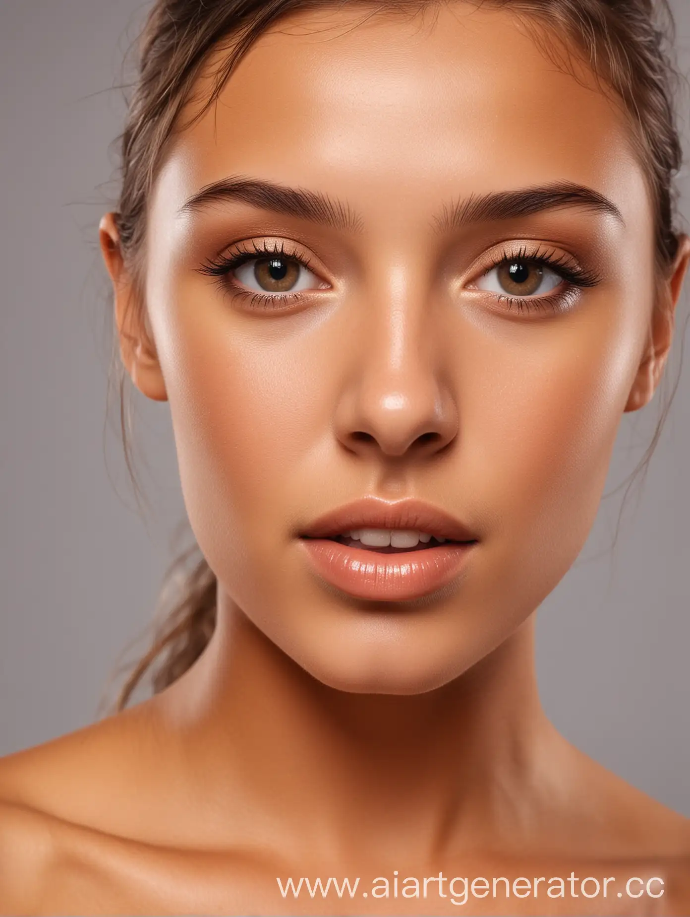 Closeup-Portrait-of-a-Tanned-Girl