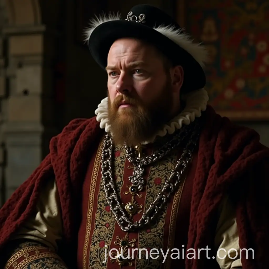Solemn-Portrait-of-Henry-VIII-in-Regal-Tudor-Costume