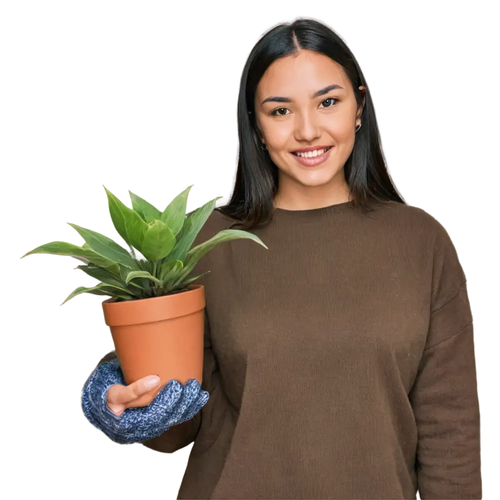 CloseUp-PNG-Image-of-Someone-Holding-a-Plant-HighQuality-and-Clear-Visual-Representation