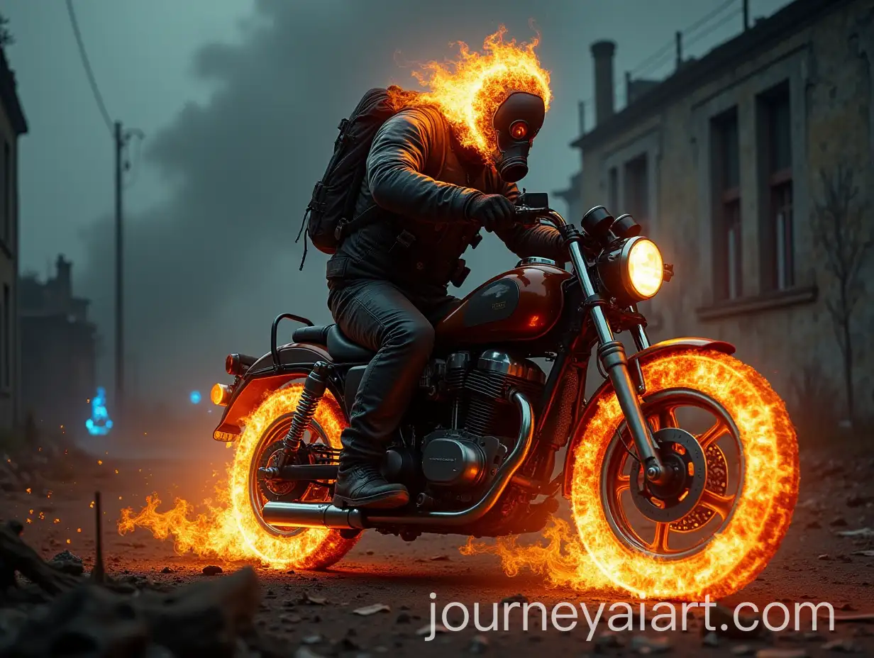 Ghost-RiderInspired-Stalker-Motorcycle-Chase-in-PostApocalyptic-Pripyat-with-Mutant-Cthulhu