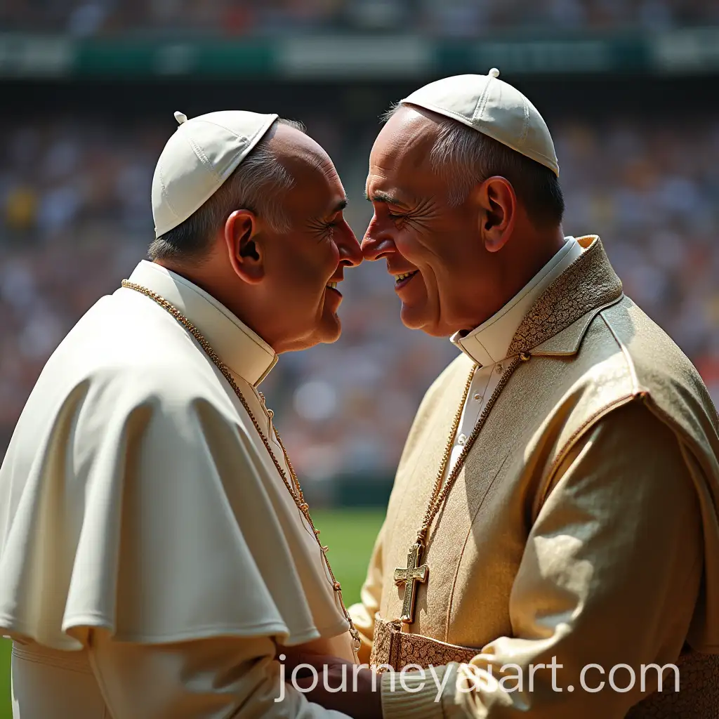 Cristiano-Ronaldo-Kissing-the-Pope-in-a-Reverent-Moment