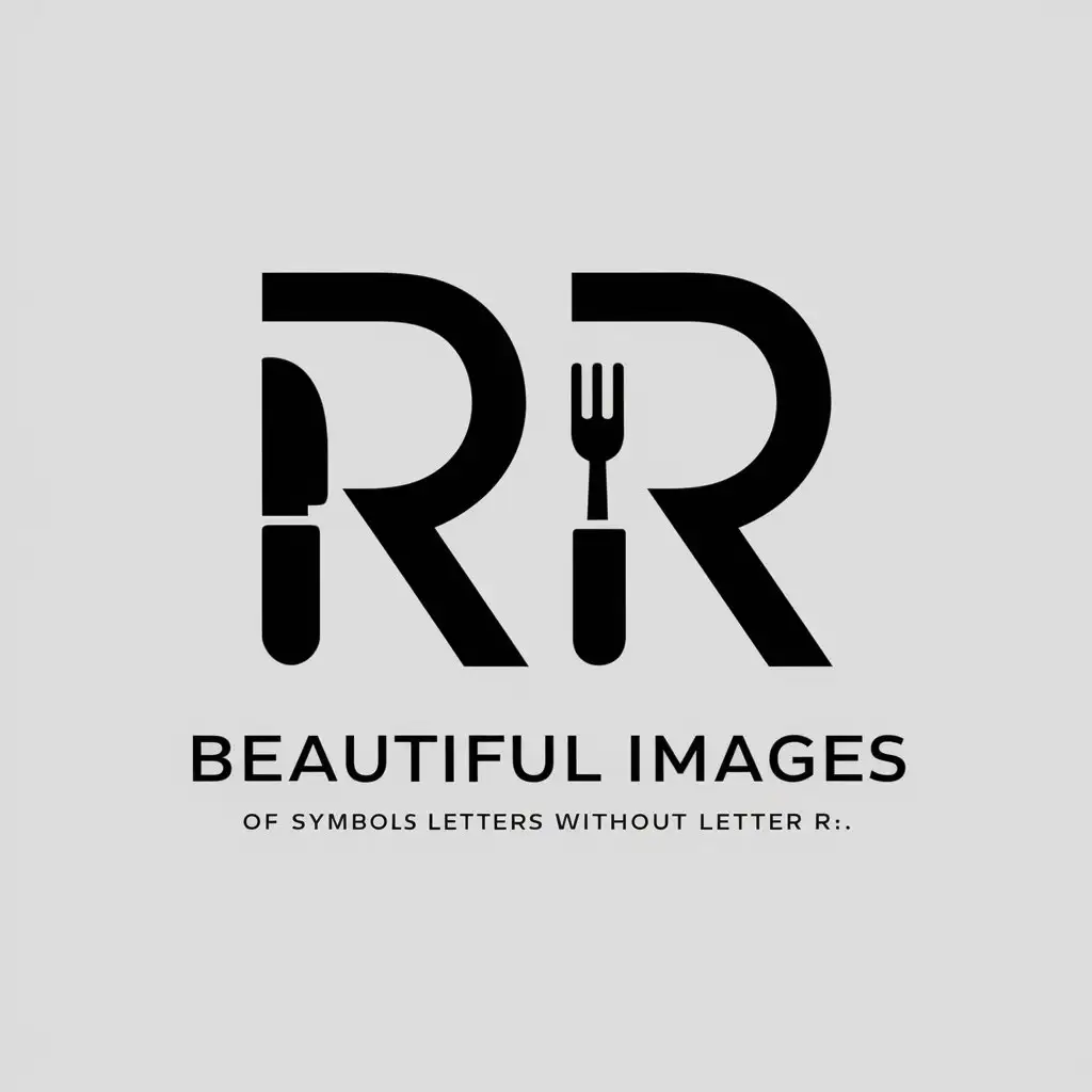 LOGO Design for RR Elegant Symbols and Tableware Theme