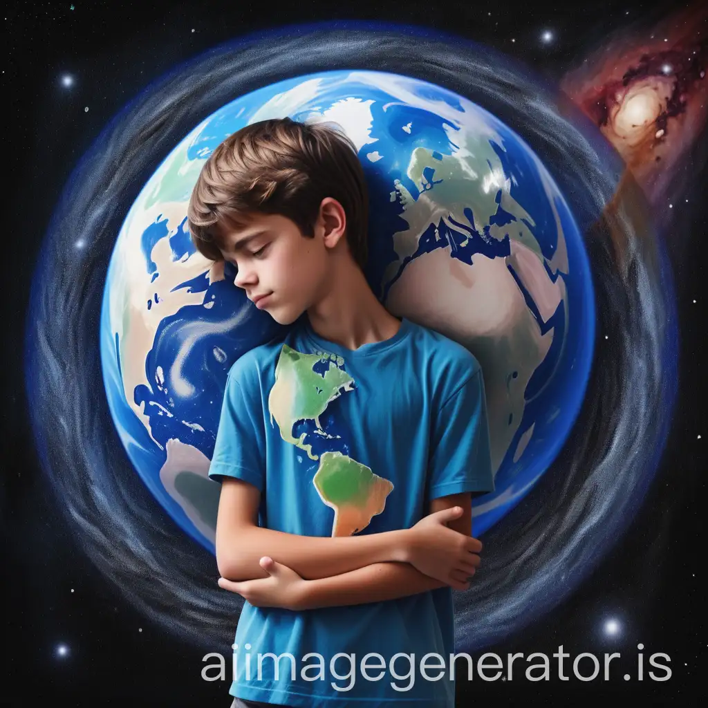 Teenager-Embracing-the-EarthAI-Art-Prompt-Expansion-in-the-Vast-Universe