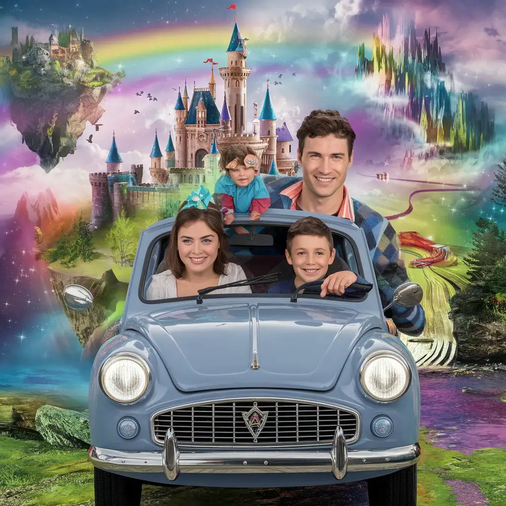 Young-Family-Driving-to-a-FairyTale-World-of-Wonder-and-Beauty