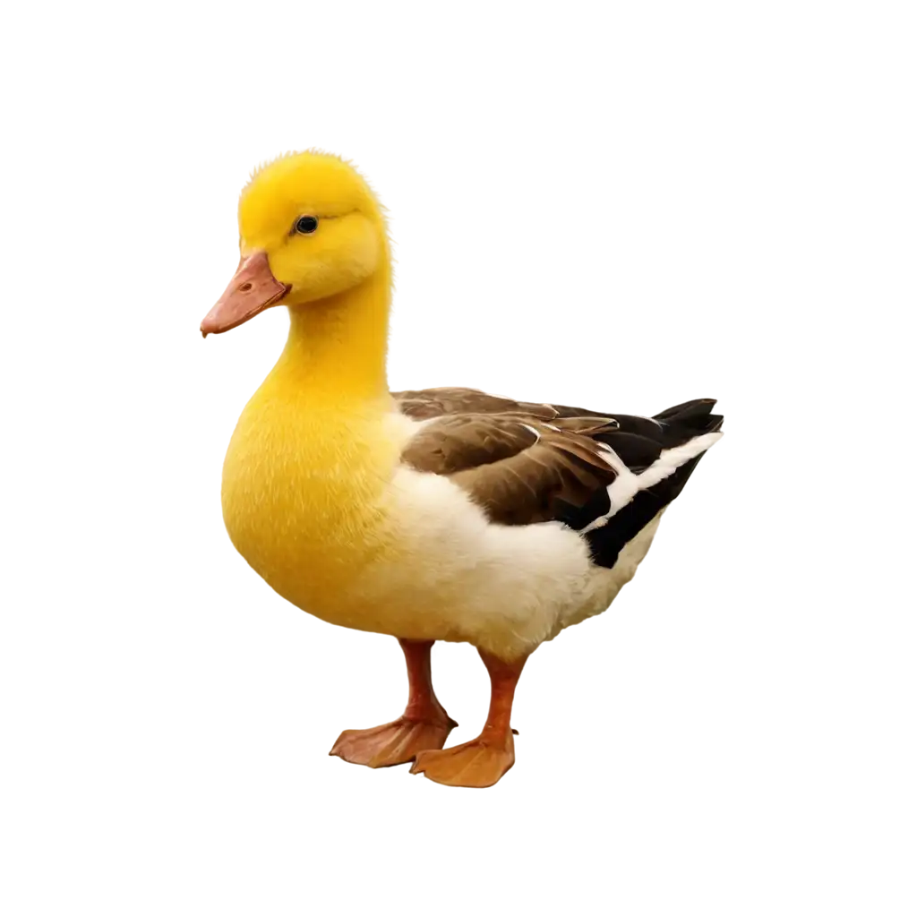 Realistic-Yellow-Duck-PNG-Image-Bring-Charm-and-Authenticity-to-Your-Designs