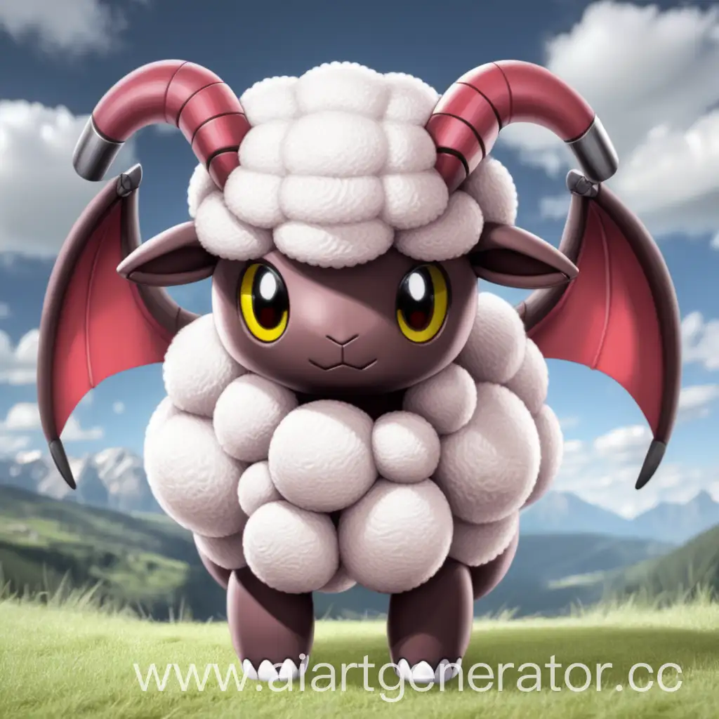 Wooloo-Inspired-Dragon-Design-with-Fluffy-Wool-and-Fiery-Breath