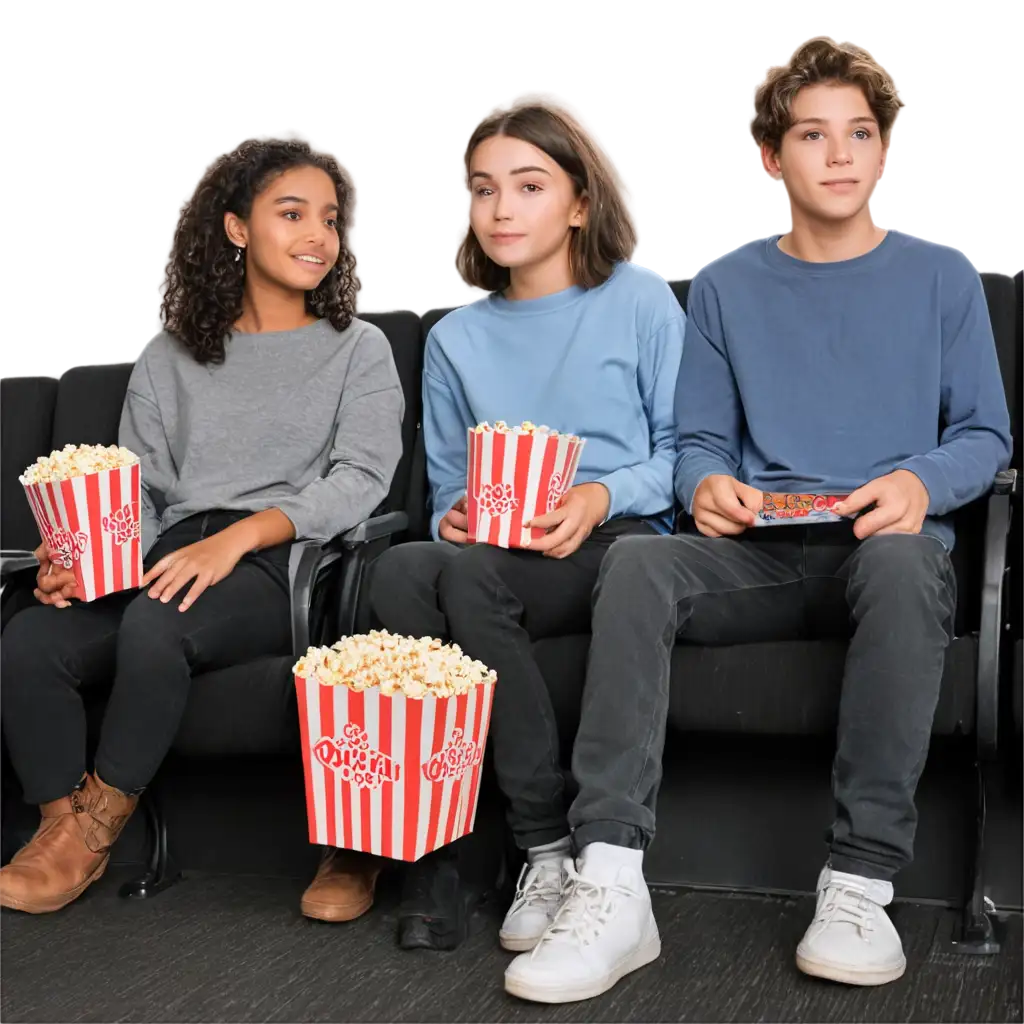 HighQuality-PNG-Image-of-Teens-Holding-Popcorn-Bucket-in-Movie-Theater