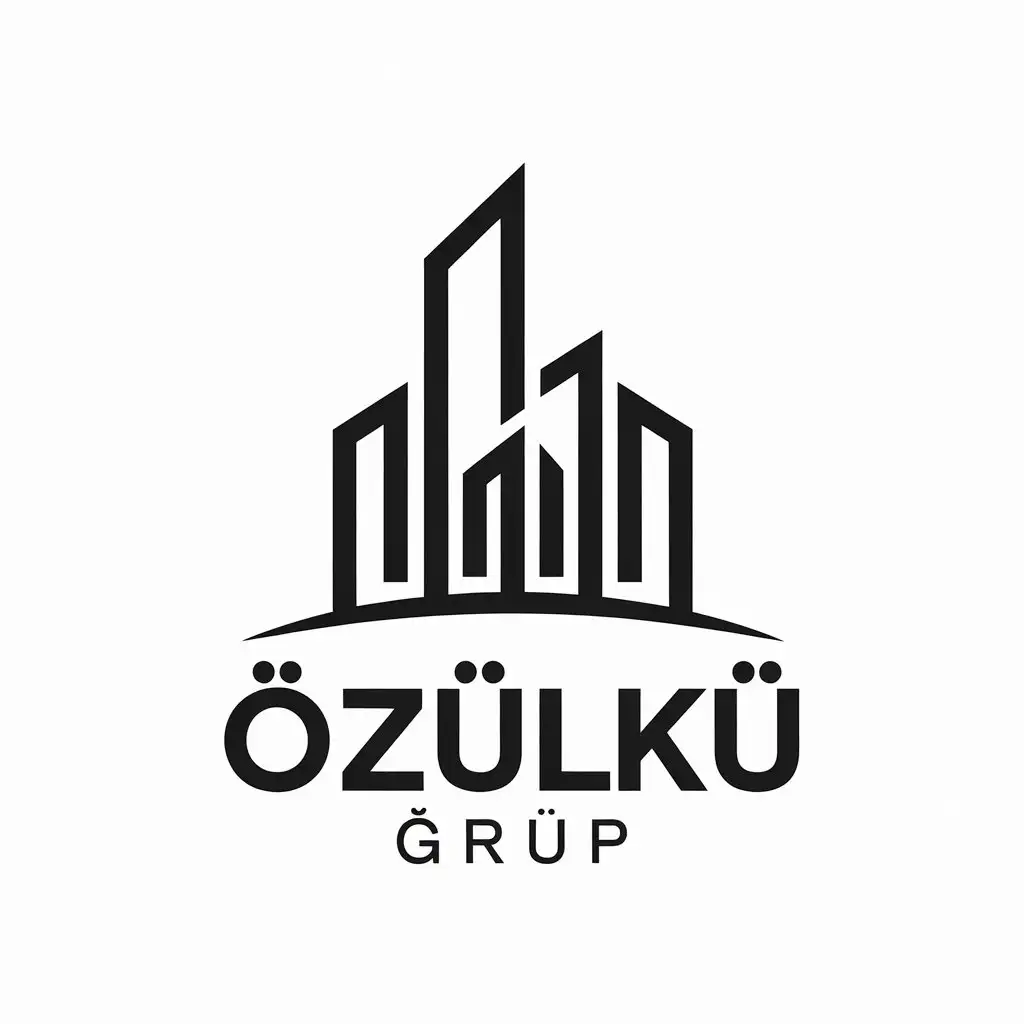 LOGO Design for zlk Grup Black and White Minimalist Skyscraper with Modern Typography for Real Estate