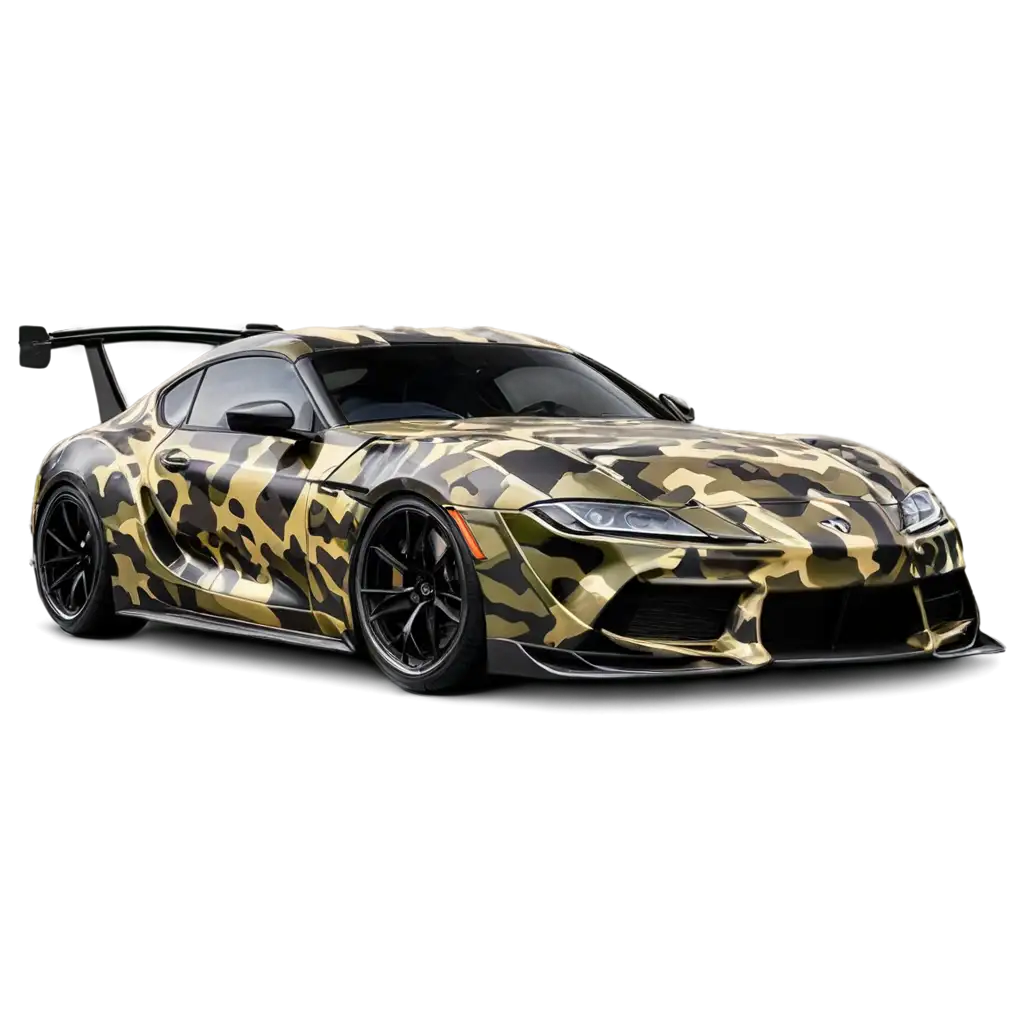 camouflage Supra car