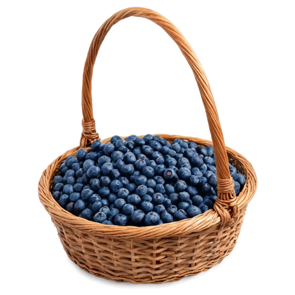 HighQuality-PNG-Image-of-a-Basket-with-One-Handle-Full-of-Blueberries