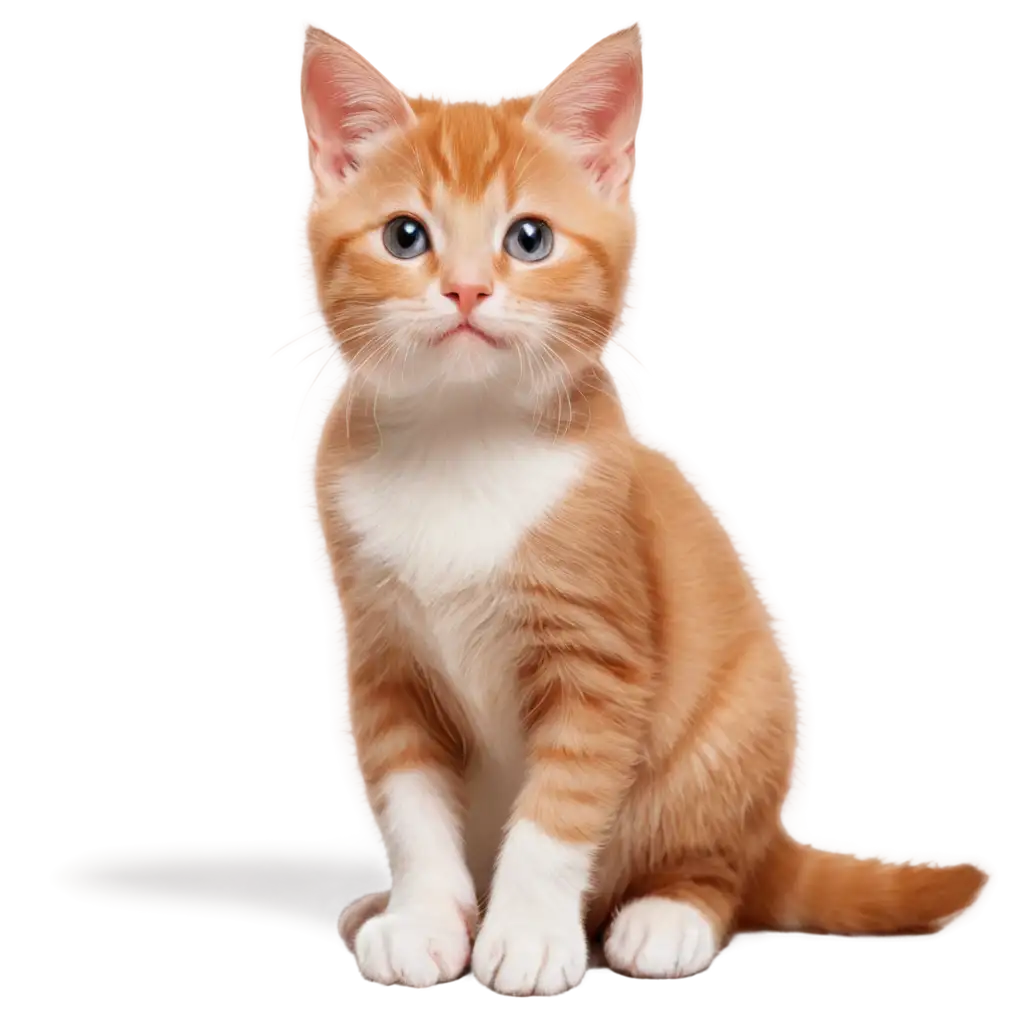 Cute-Ginger-Kitten-with-White-Spots-PNG-Image-for-Various-Creative-Uses