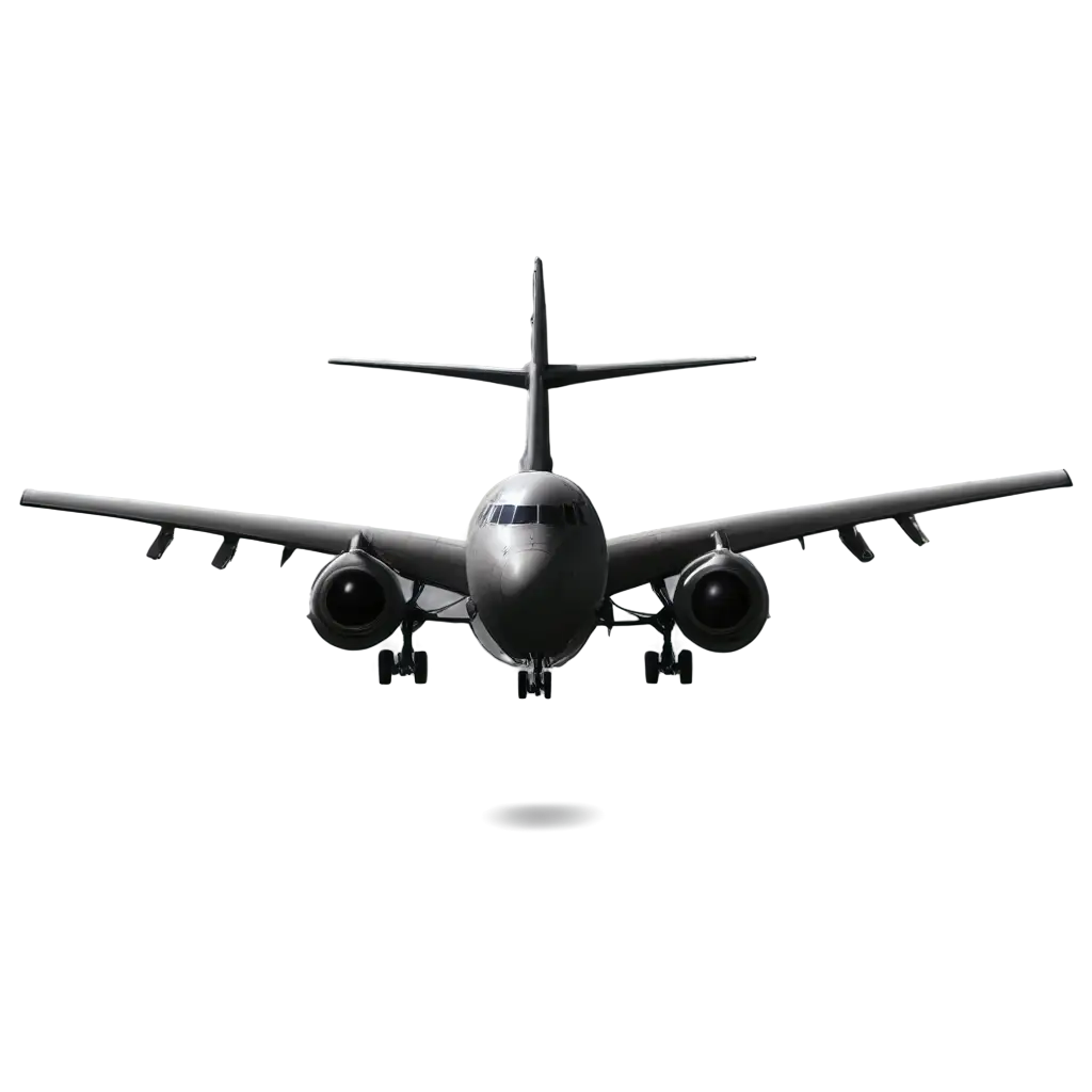 HighQuality-PNG-Image-of-a-Black-Colored-Aeroplane-Flying