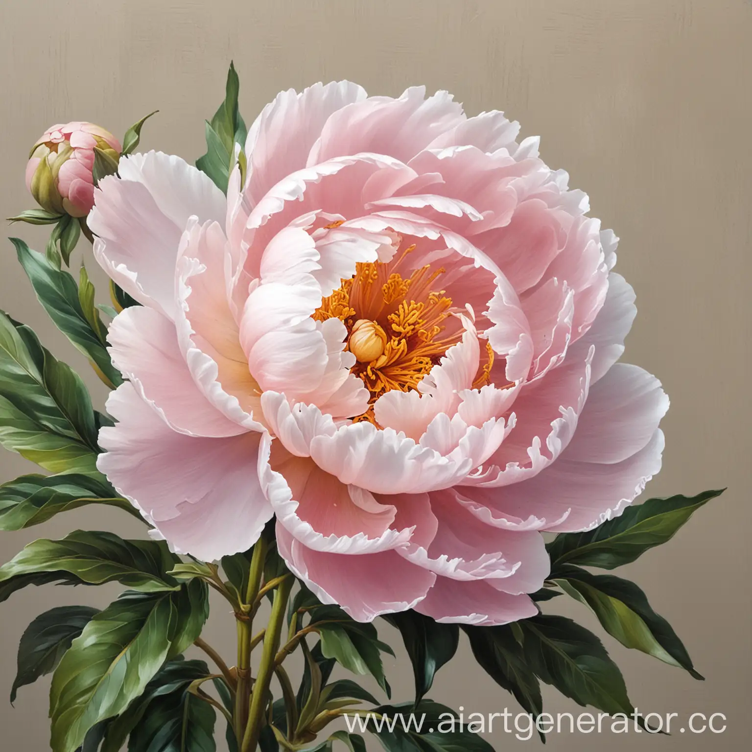 Beautiful-Peony-Flower-Painting-in-Interior-Setting