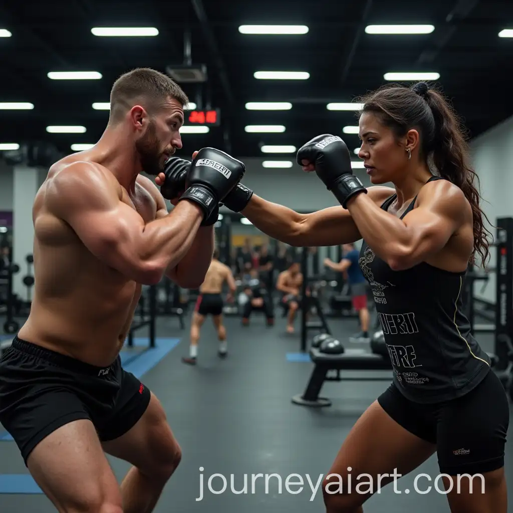 Intense-Fights-in-a-Fitness-Center-with-Athletes-in-Action