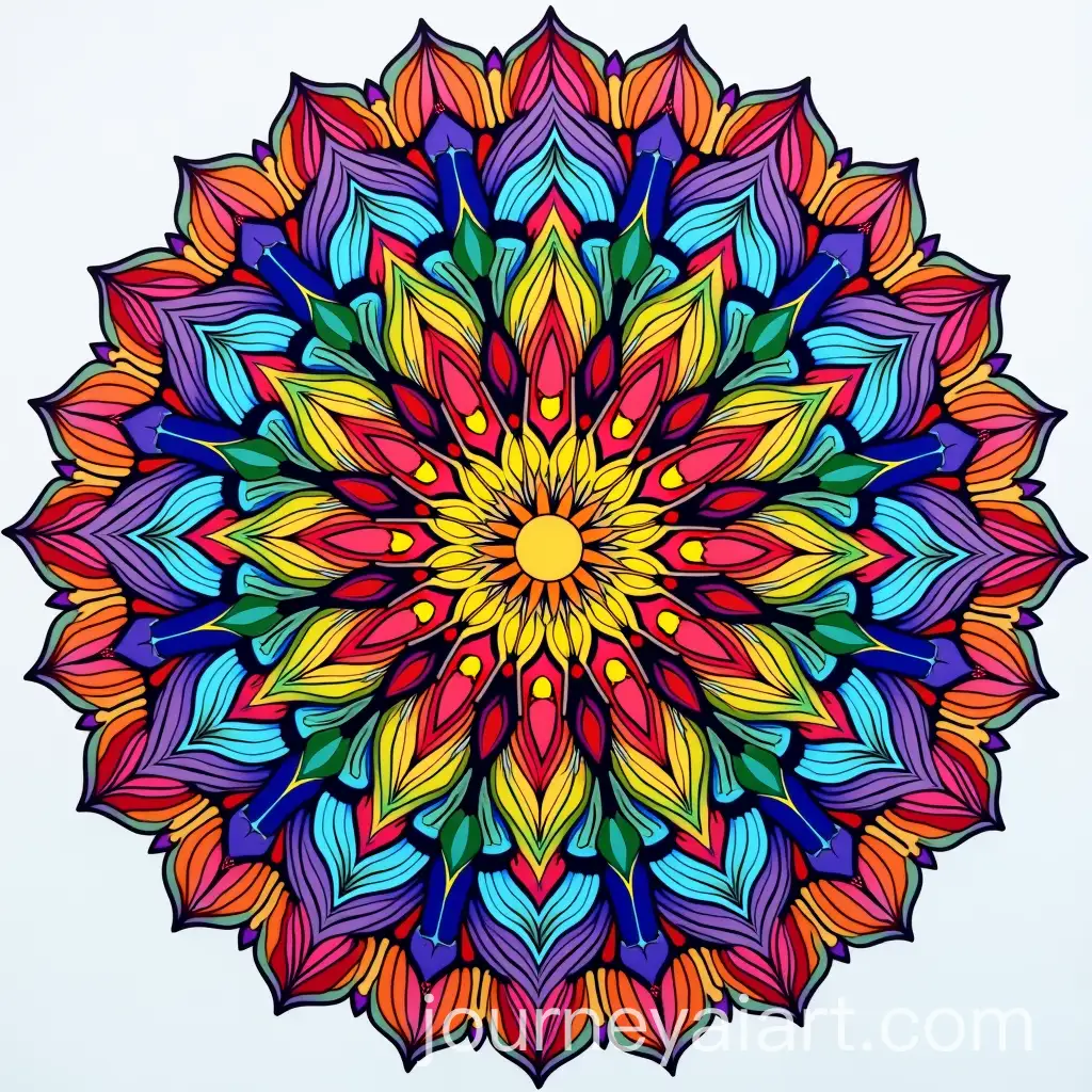 Colorful-Hypnotic-Shree-Chakra-Mandala-Art