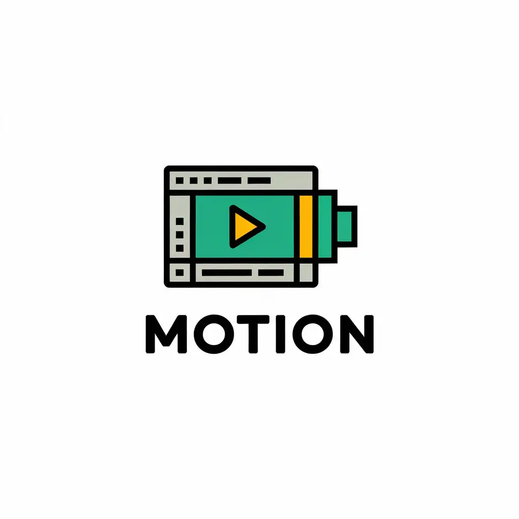 LOGO Design for Motion Minimalistic Editor Theme with Clear Background