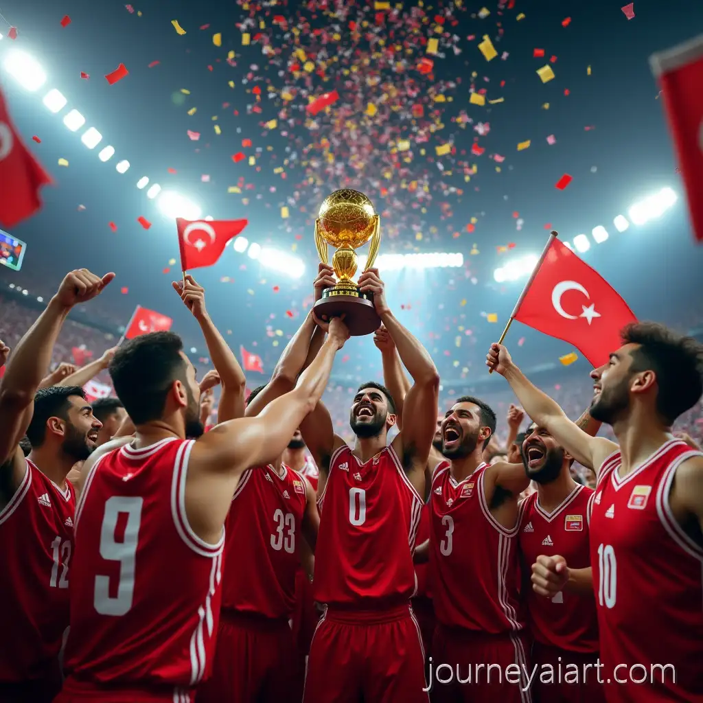 Turkish-National-Basketball-Team-Celebrating-World-Championship-Victory-with-Trophy-in-Stadium