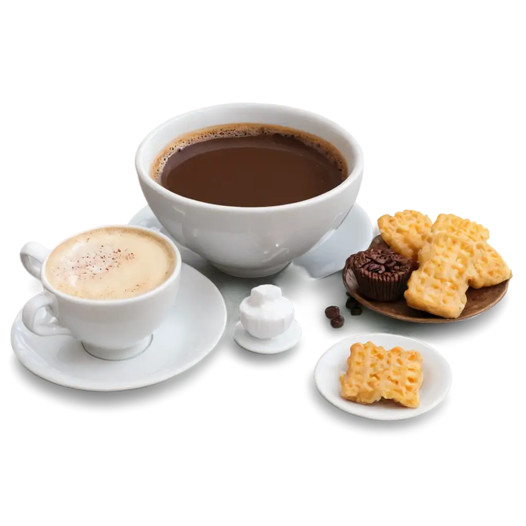 Create-a-HighQuality-PNG-Image-of-Coffee-with-Snacks-Enhance-Your-Visual-Content-with-Clarity-and-Detail