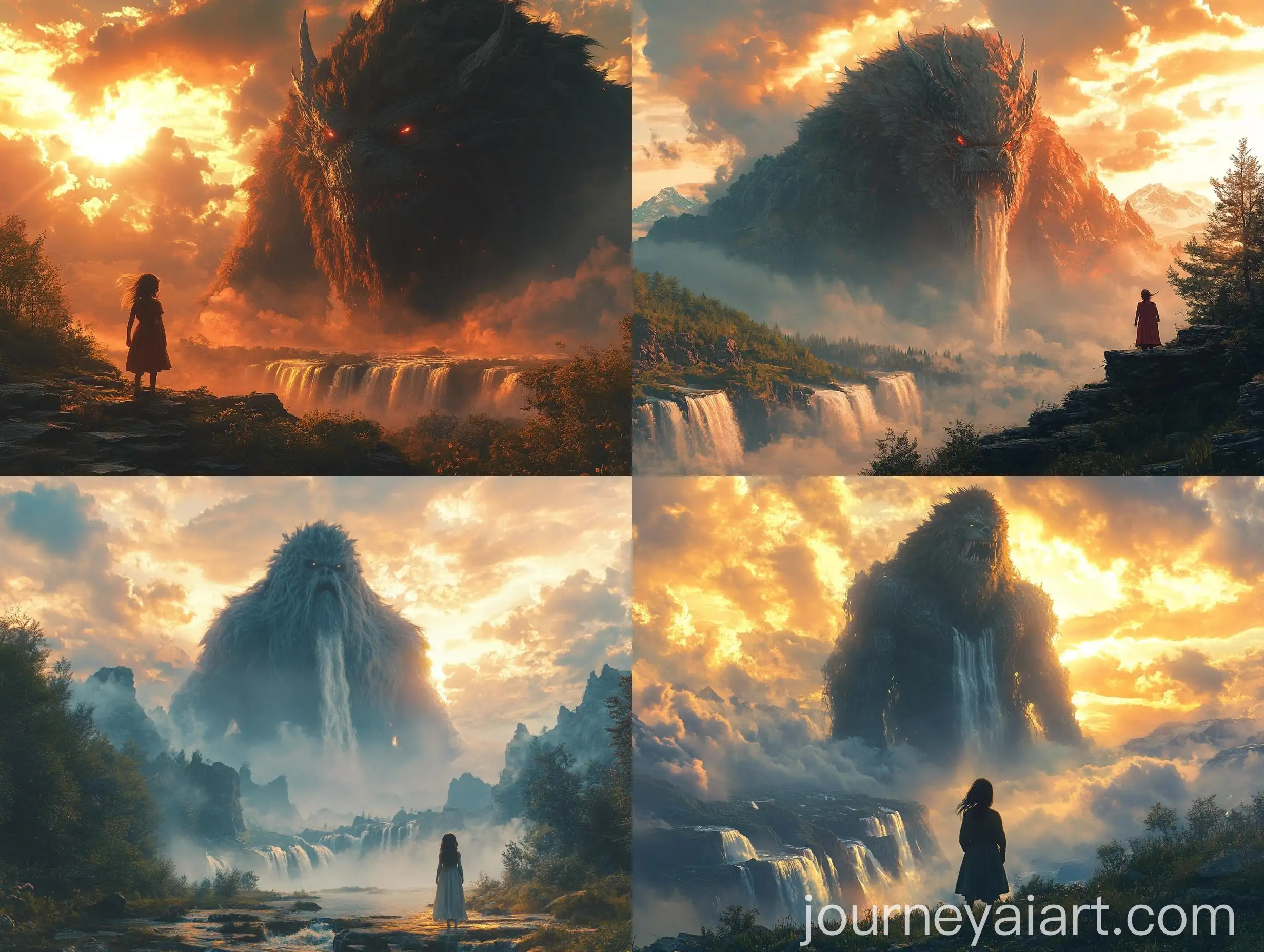 Adventure-with-a-ThreeHeaded-Monster-in-a-Sunset-Valley