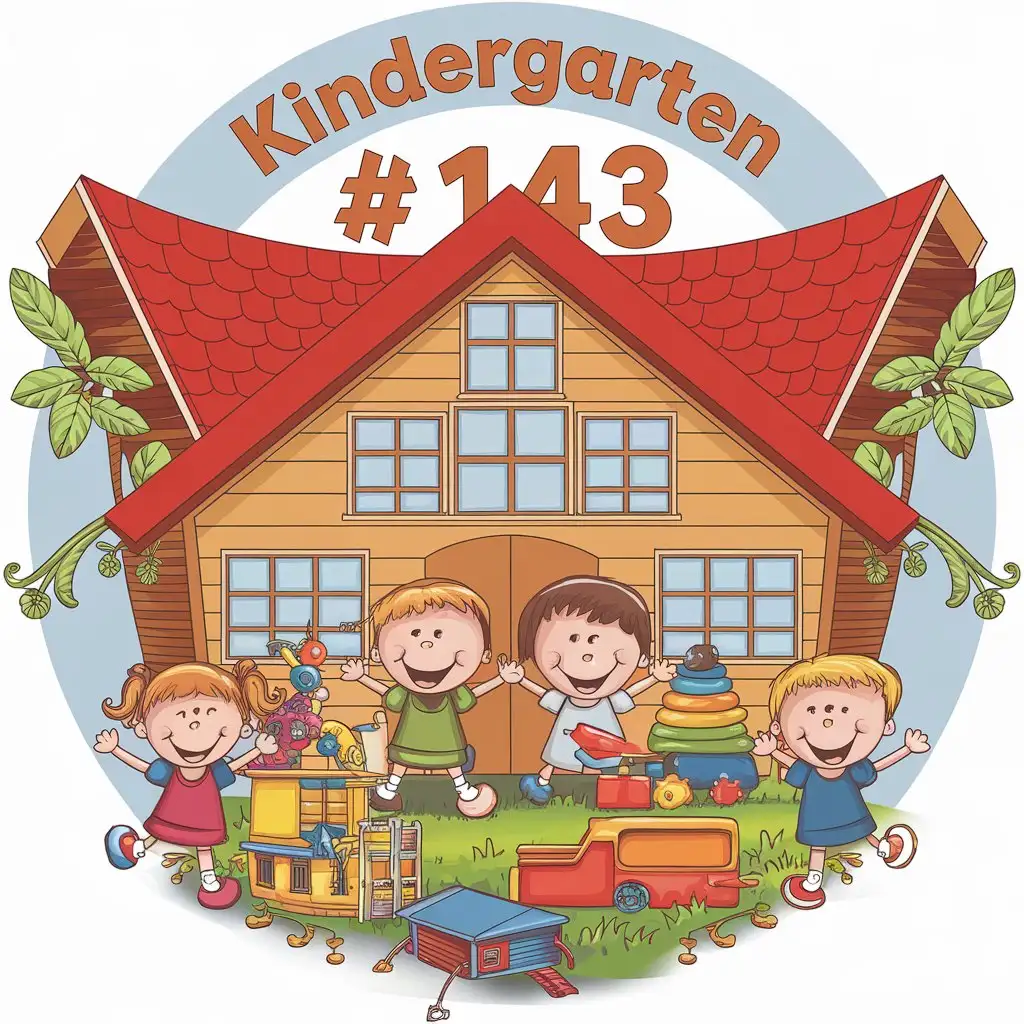 LOGO-Design-for-Kindergarten-143-Vibrant-Colors-Playful-Children-and-Homely-Aesthetics