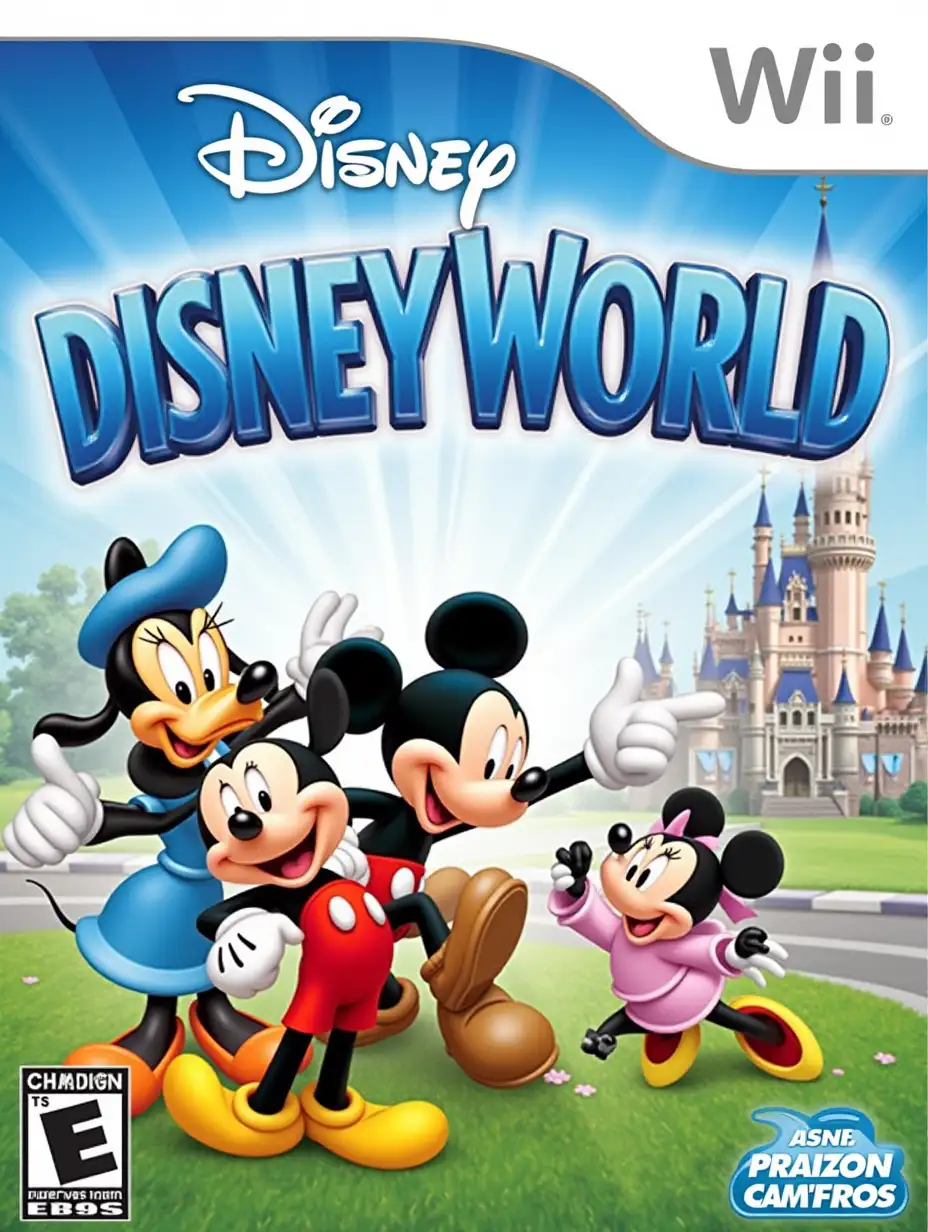 Title: Disney World, Wii cover art