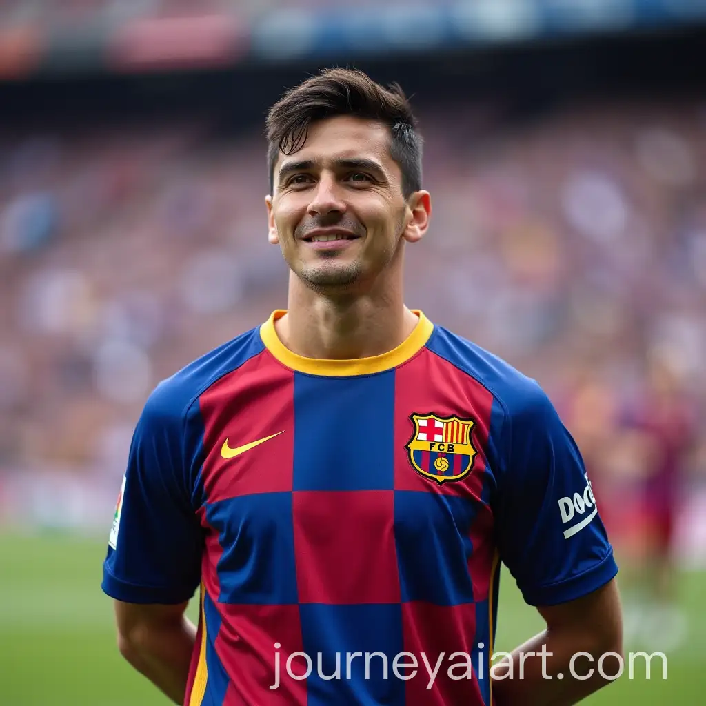 Abdukadir-Khusanov-Wearing-a-Barcelona-Shirt-in-Action