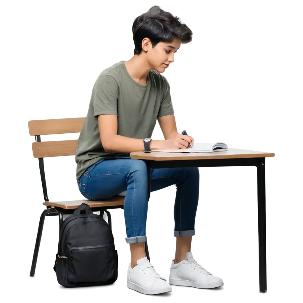 Indian-Student-Studying-at-a-Desk-PNG-Image-for-Educational-and-Professional-Use