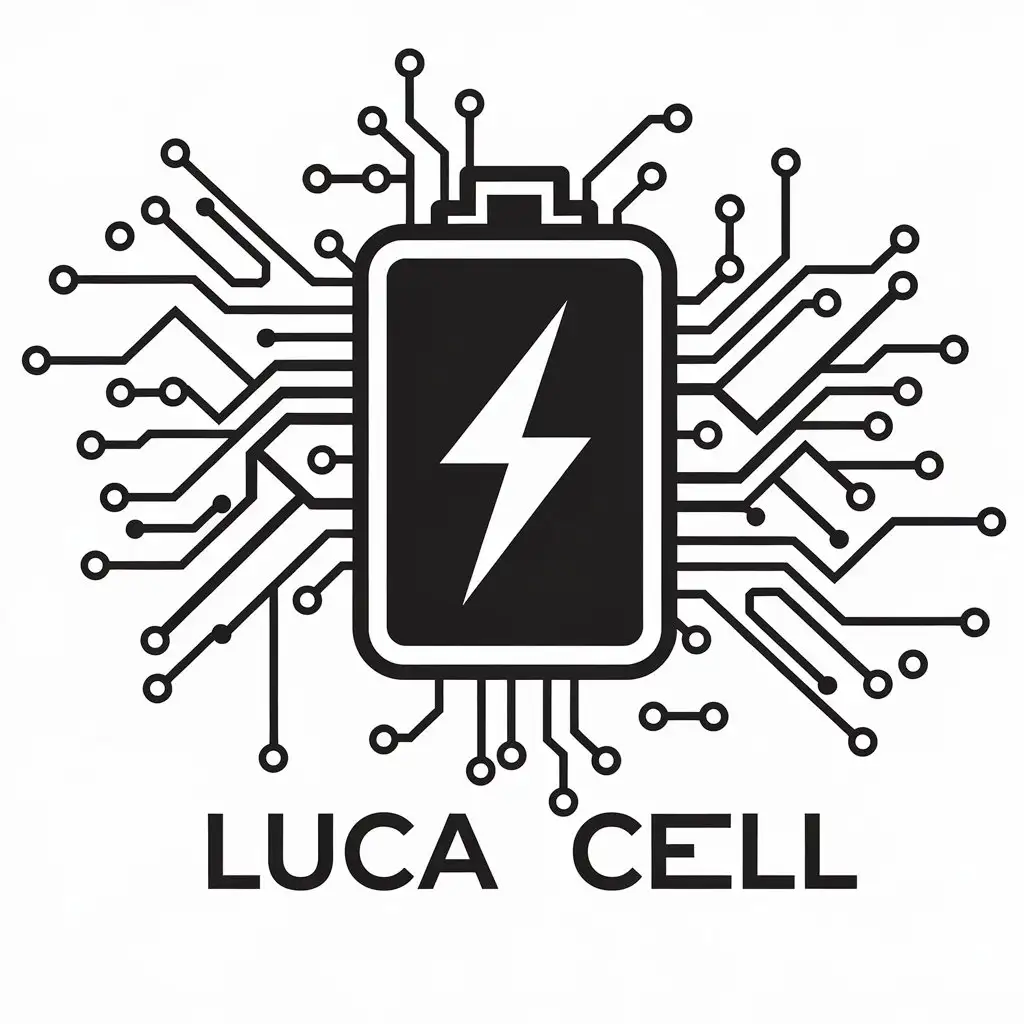 LOGO Design for Luca Cell Battery or Electric Power Symbol for Technology Industry