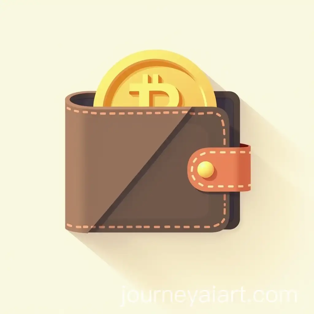 Cryptocurrency-Wallet-Icon-with-Safe-and-Toxic-Sections-in-Flat-Design