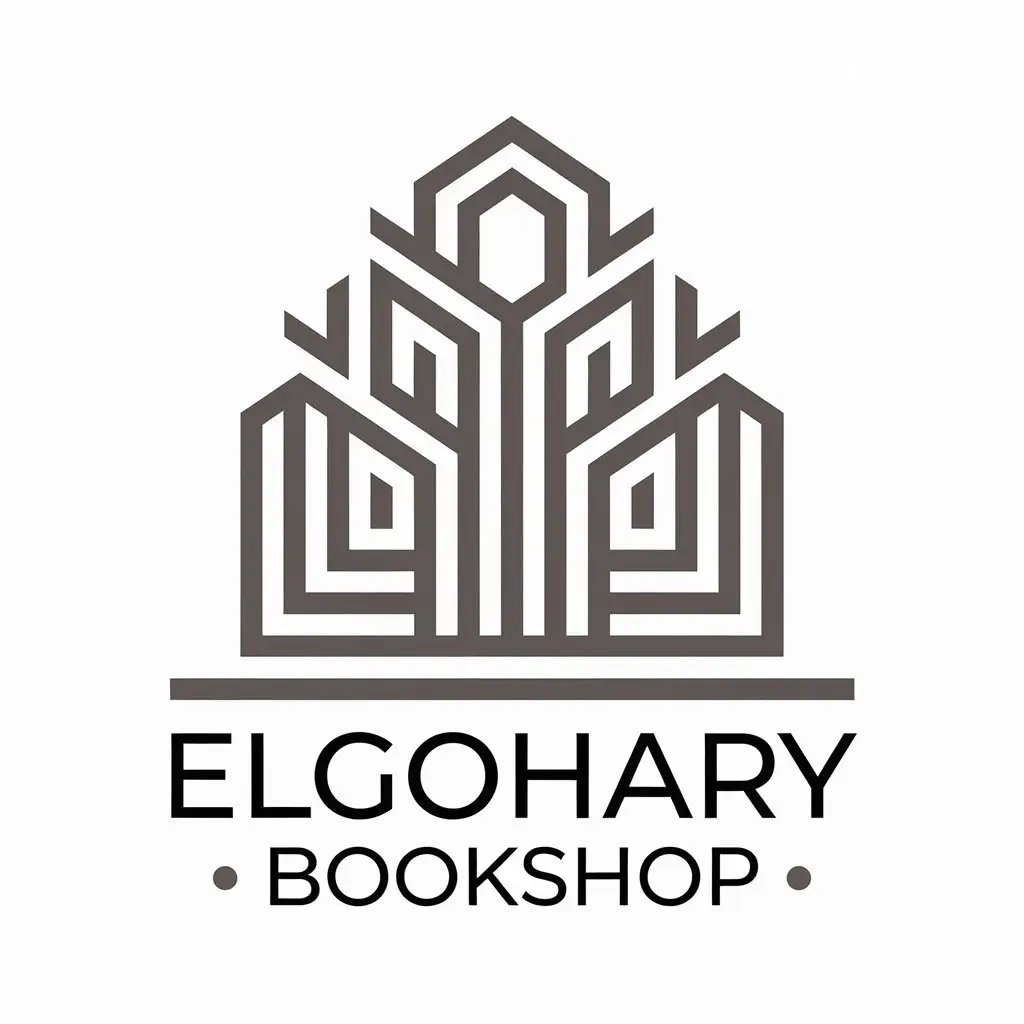 LOGO-Design-For-Elgohary-BookShop-Elegant-Library-Theme-with-Clear-Background