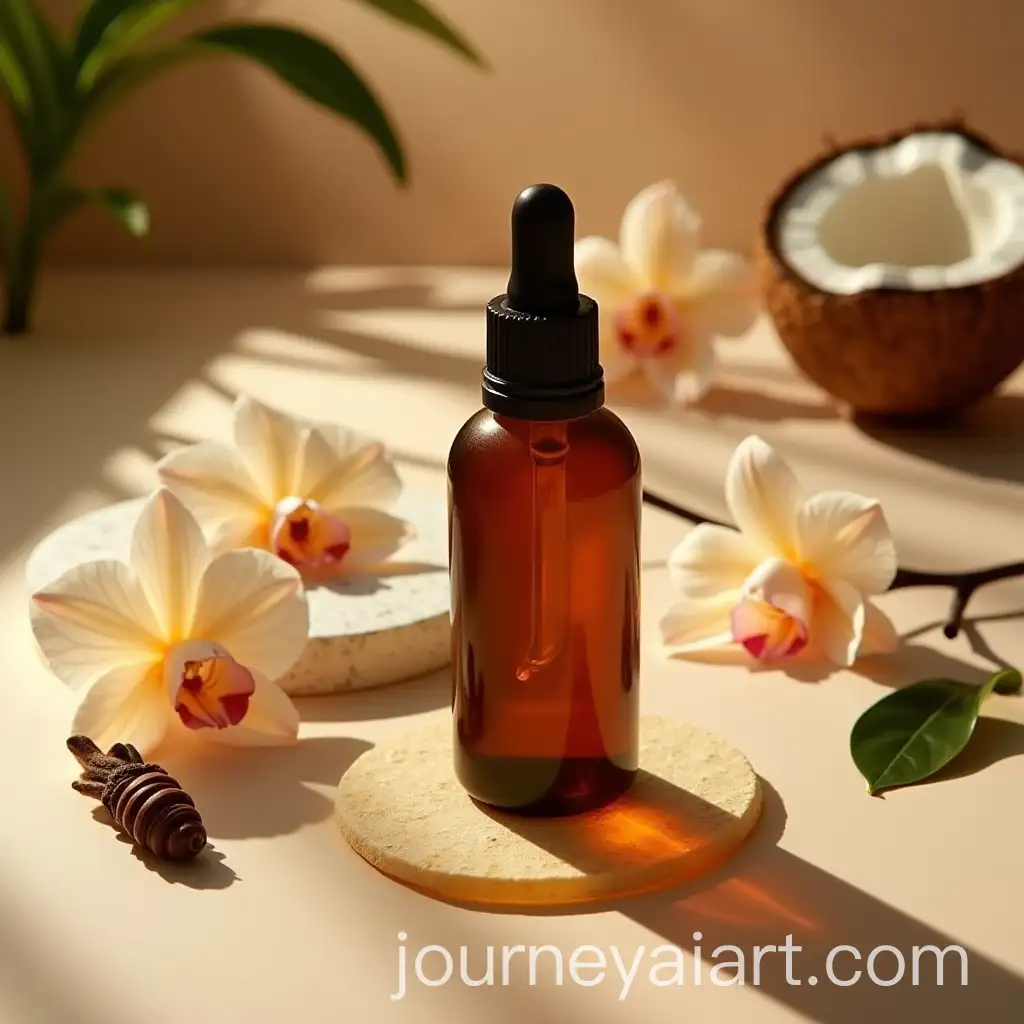 Luxury-SkAI-Art-Prompt-Expansionincare-Advertisement-with-Amber-Dropper-Bottle-and-Natural-Elements