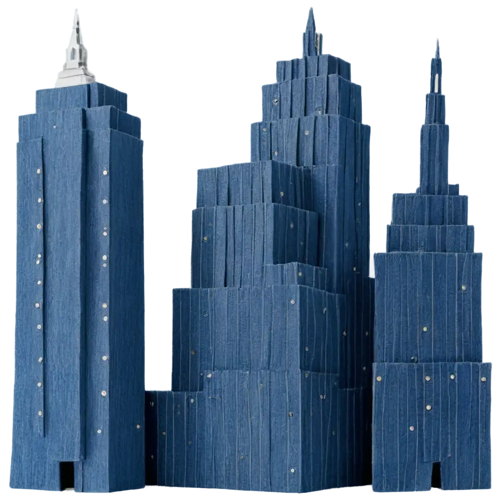 New-York-City-Buildings-in-Denim-HighQuality-PNG-Image-for-Creative-Projects