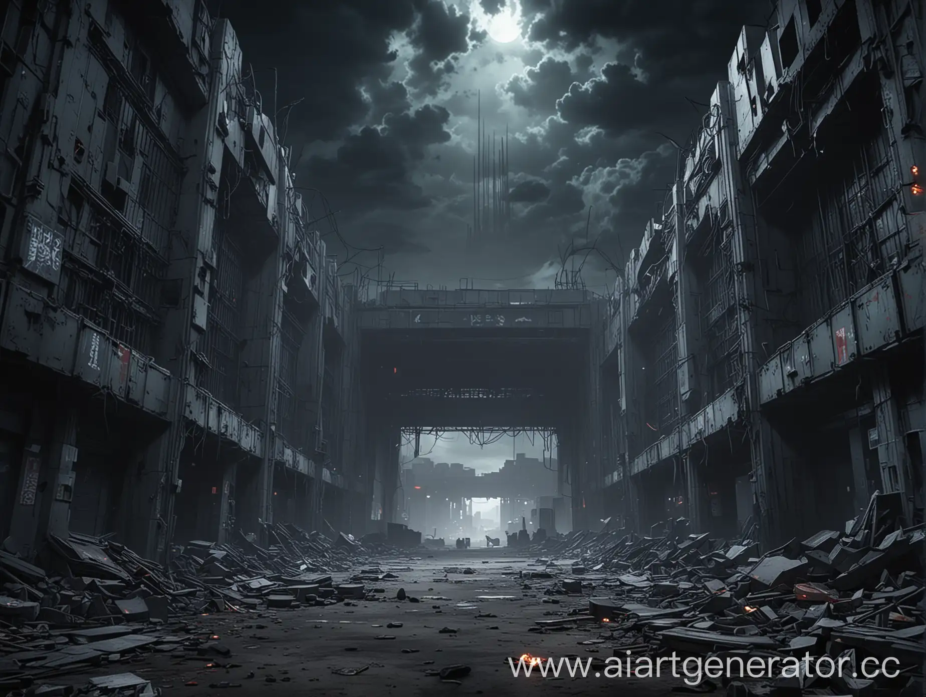 Apocalyptic-Trading-Center-Entrance-in-Dark-Anime-Style