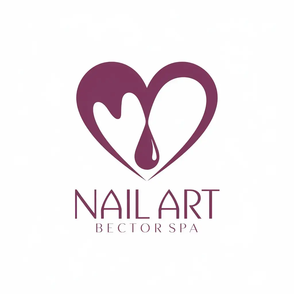 a vector logo design,with the text "nail art", main symbol:indicates nails,Moderate,be used in Beauty Spa industry,clear background