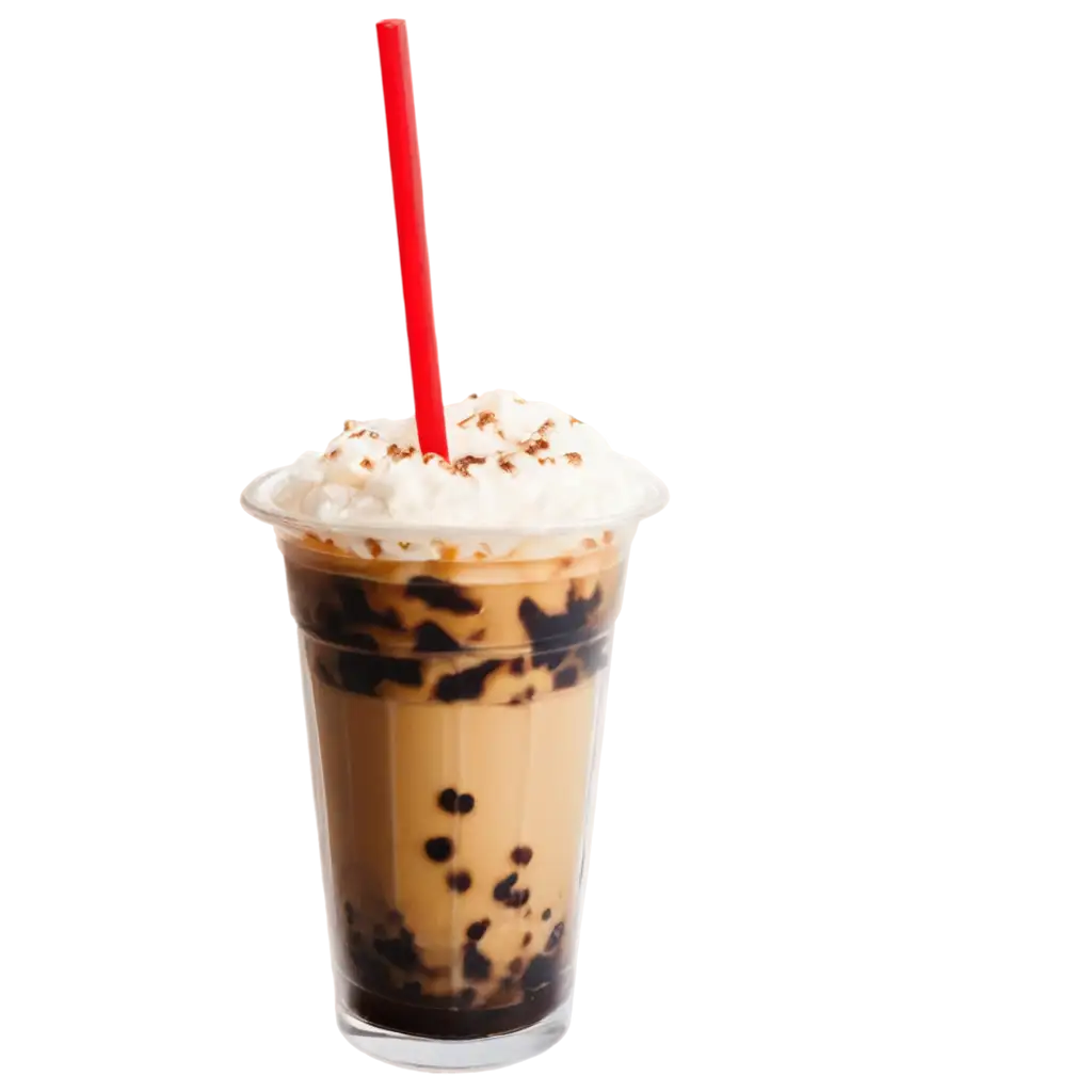 Delicious-Boba-Ice-Coffee-with-Cream-Refreshing-PNG-Image-for-Online-Menus-and-Recipes