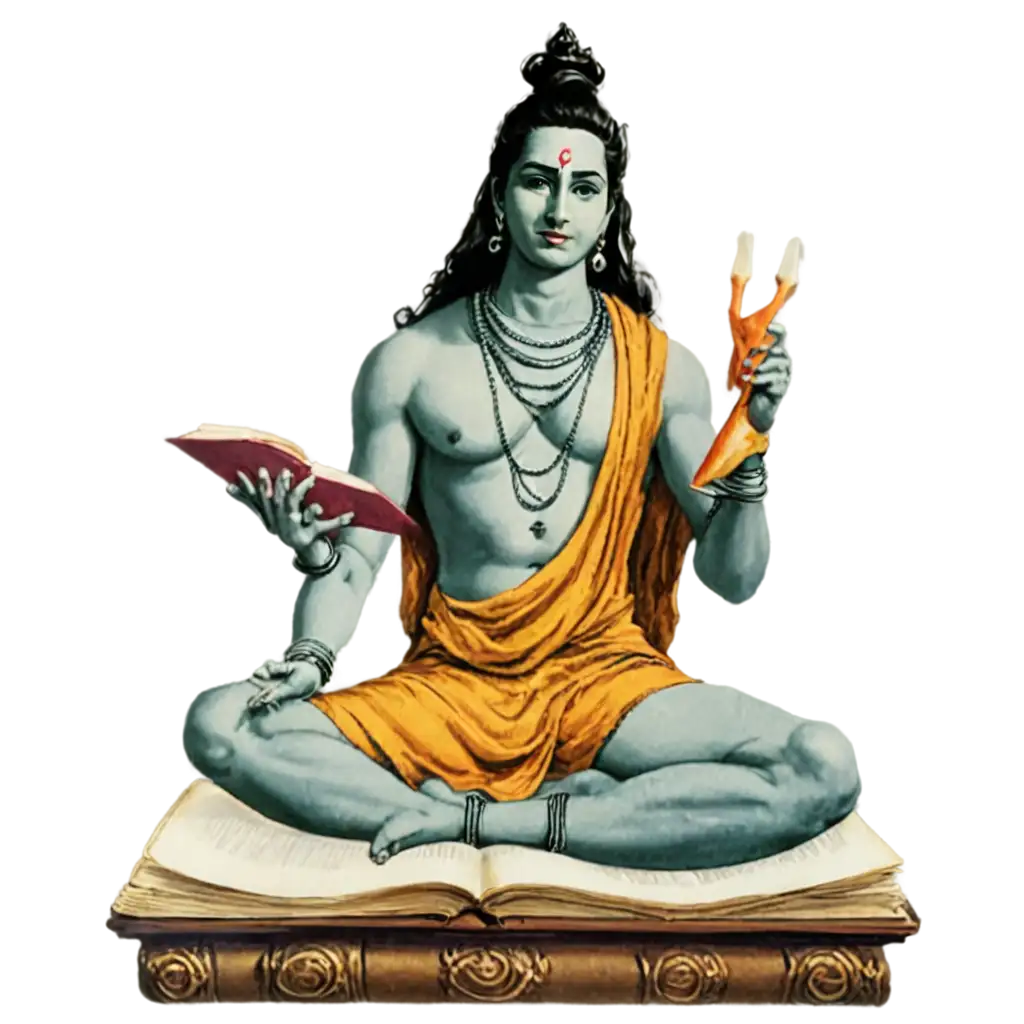 Lord-Shiva-PNG-Image-Mystical-Deity-with-a-Book-for-Spiritual-and-Cultural-Representation